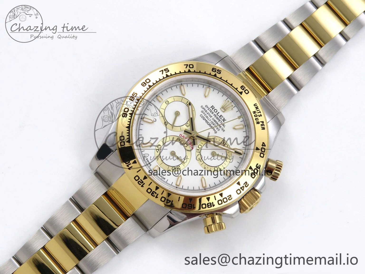 Daytona 126503 QF 1:1 Best Edition White Dial on SS YG Braclet SH4131 V5