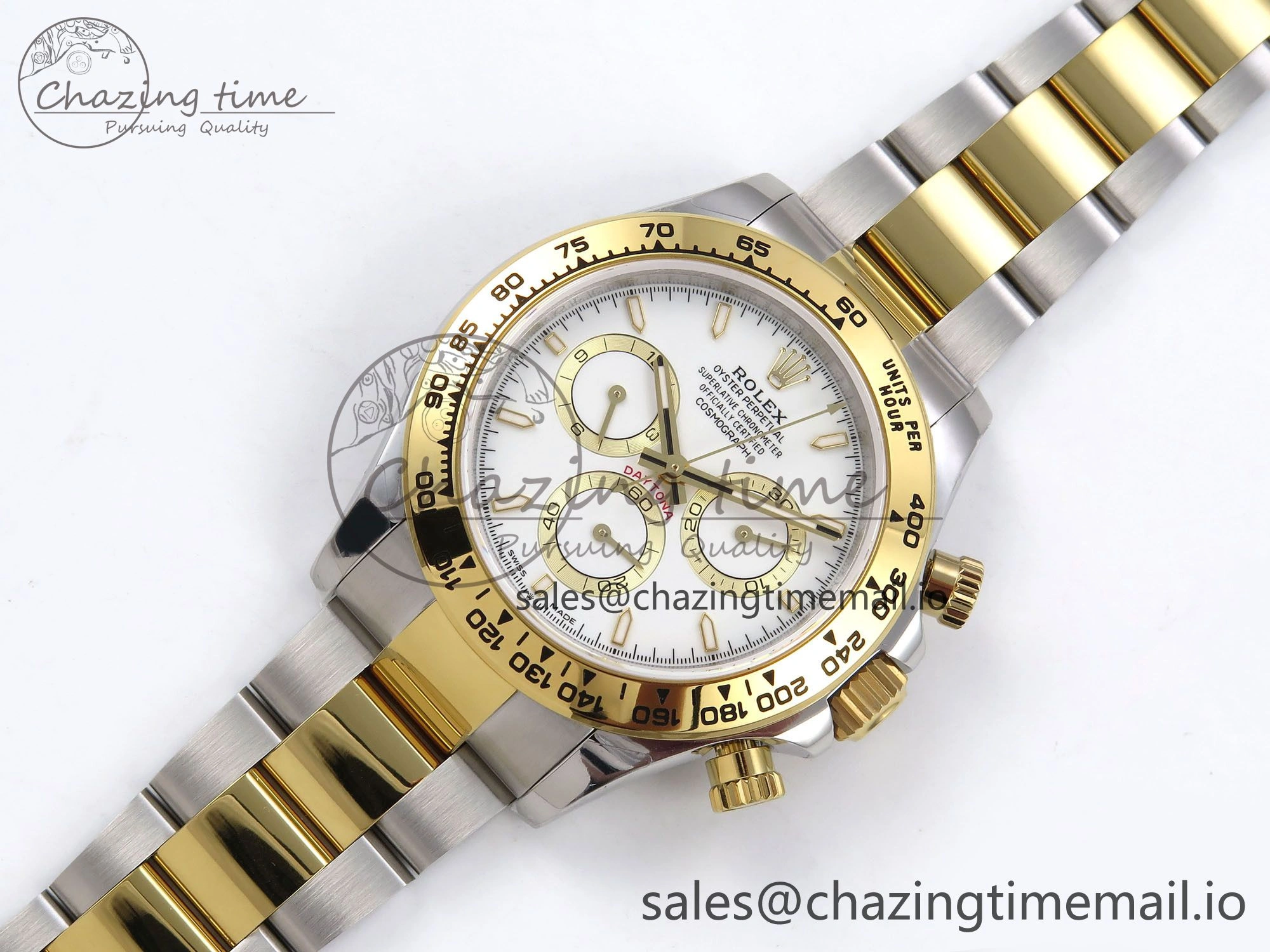 Daytona 126503 QF 1:1 Best Edition White Dial on SS YG Braclet SH4131 V5