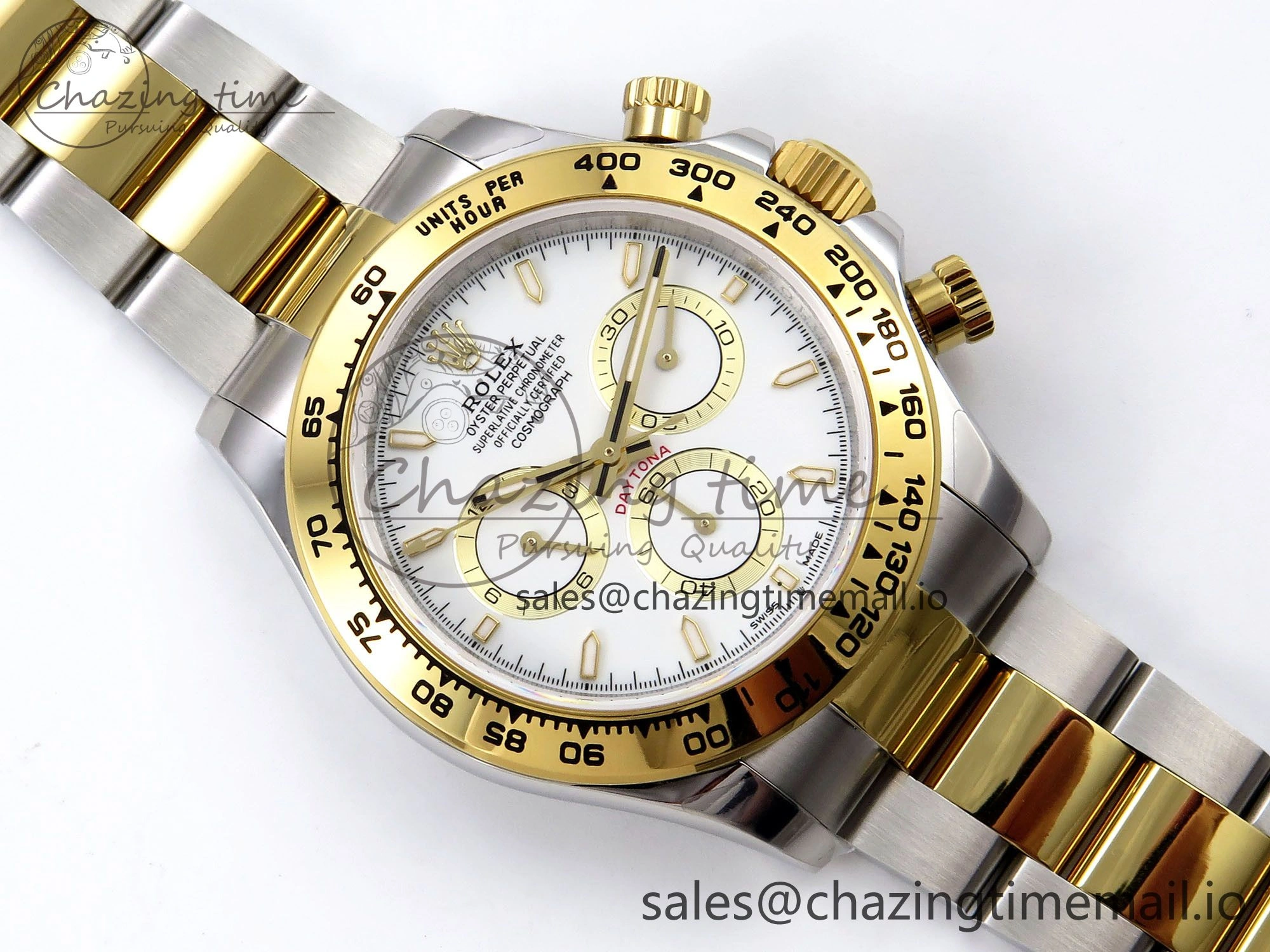 Daytona 126503 QF 1:1 Best Edition White Dial on SS YG Braclet SH4131 V5