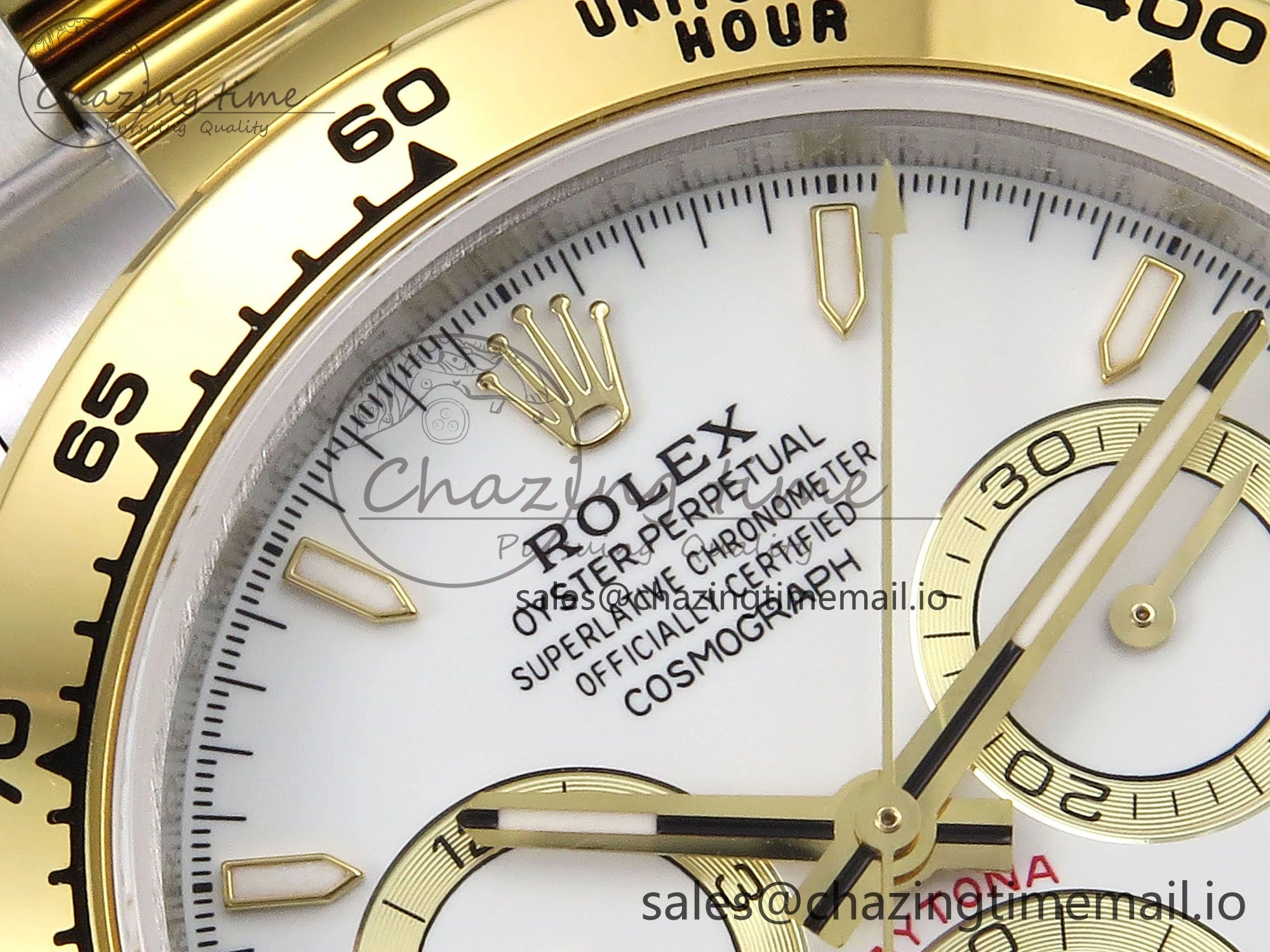Daytona 126503 QF 1:1 Best Edition White Dial on SS YG Braclet SH4131 V5