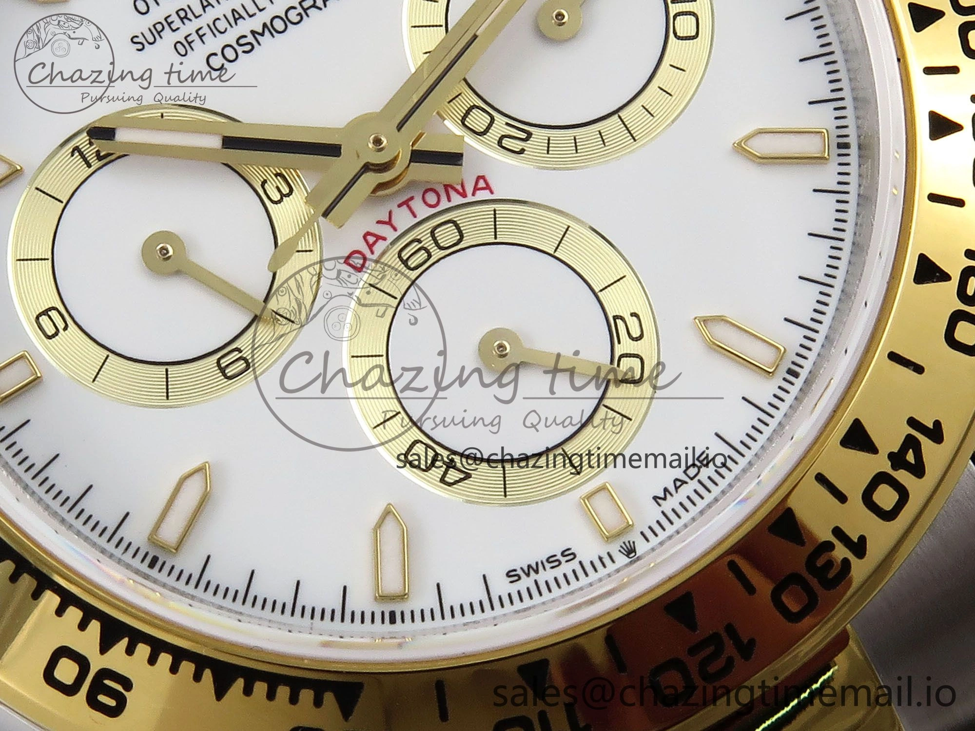 Daytona 126503 QF 1:1 Best Edition White Dial on SS YG Braclet SH4131 V5