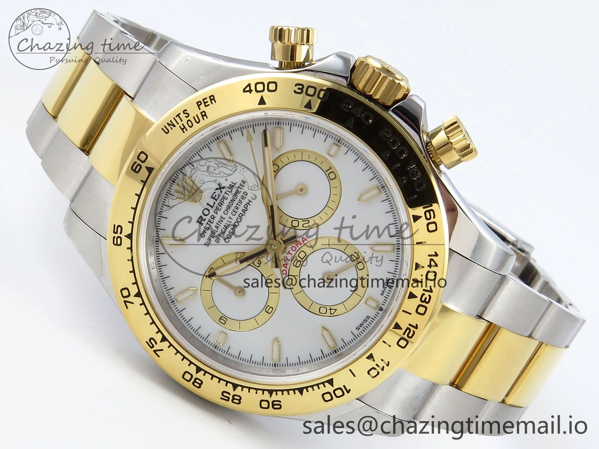 Daytona 126503 QF 1:1 Best Edition White Dial on SS YG Braclet SH4131 V5