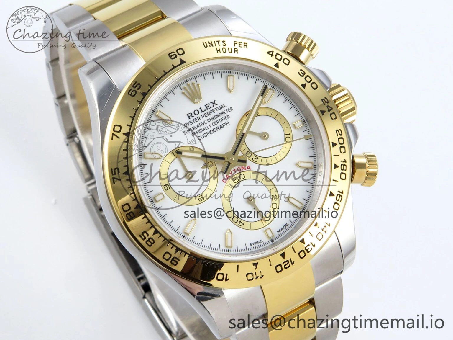 Daytona 126503 QF 1:1 Best Edition White Dial on SS YG Braclet SH4131 V5