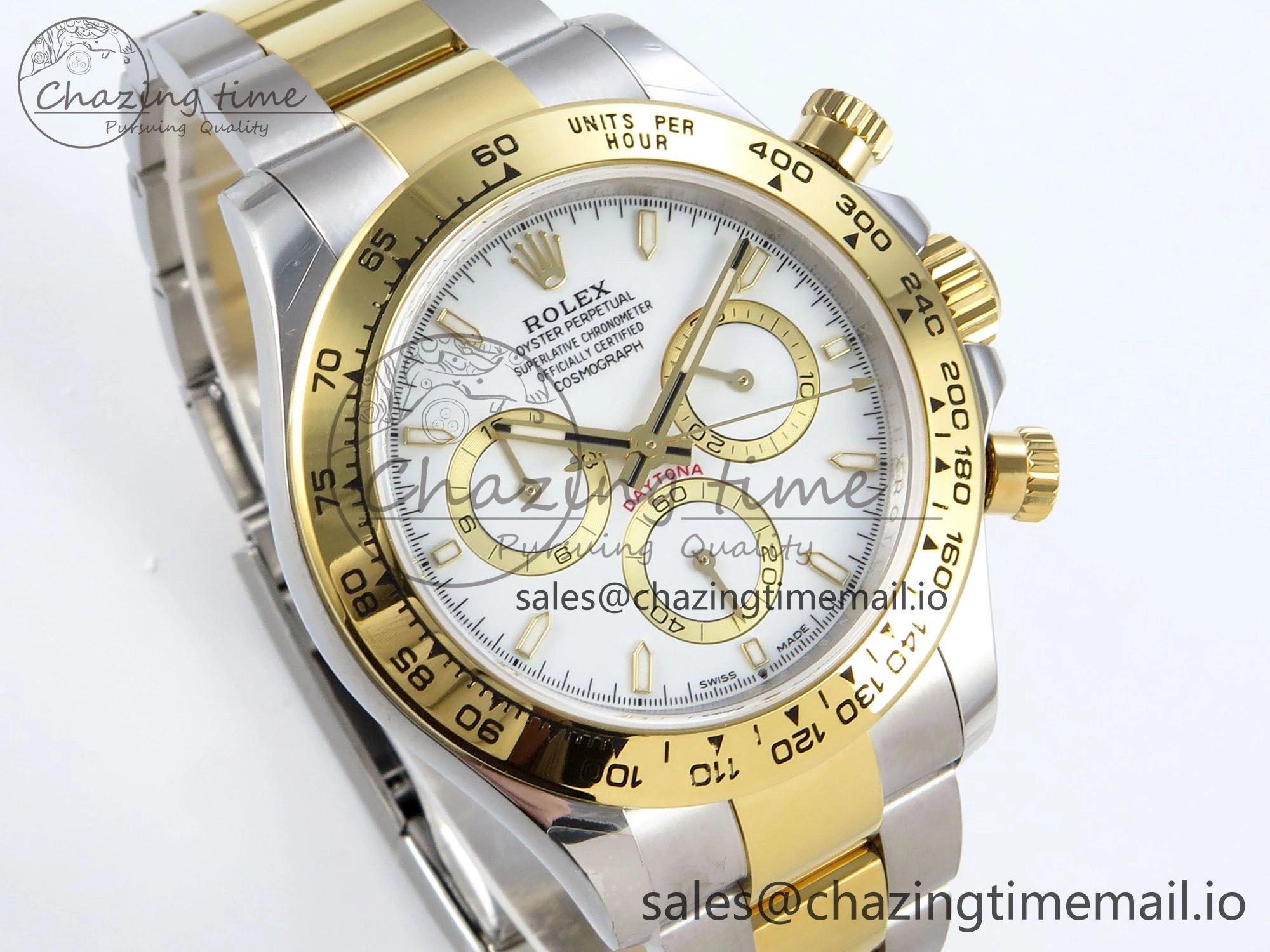 Daytona 126503 QF 1:1 Best Edition White Dial on SS YG Braclet SH4131 V5