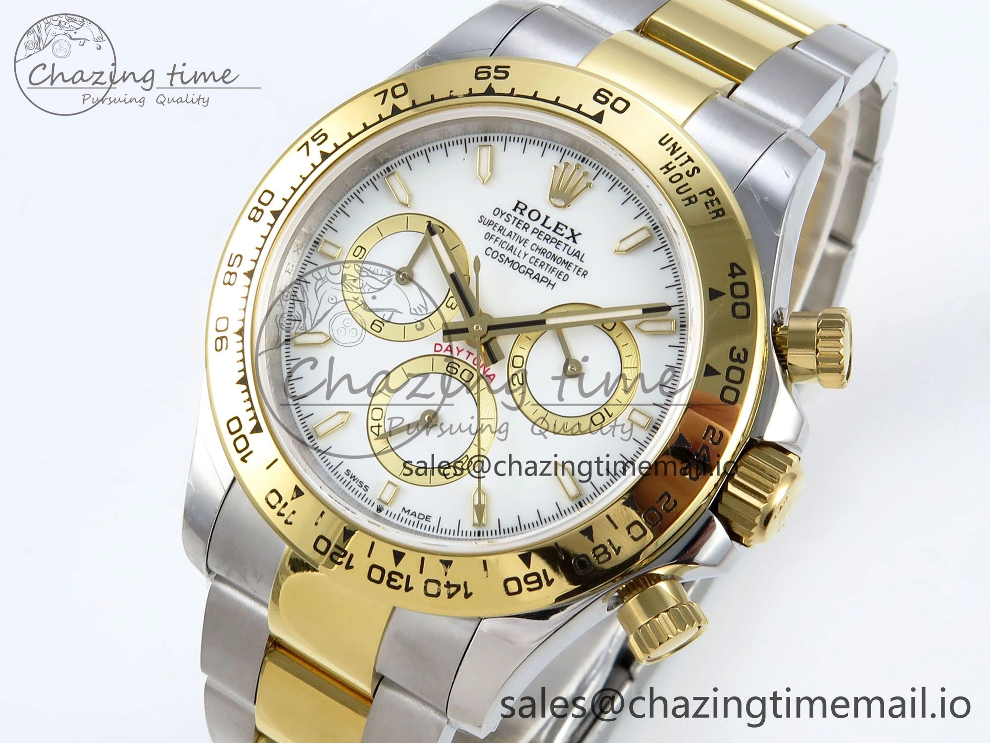 Daytona 126503 QF 1:1 Best Edition White Dial on SS YG Braclet SH4131 V5