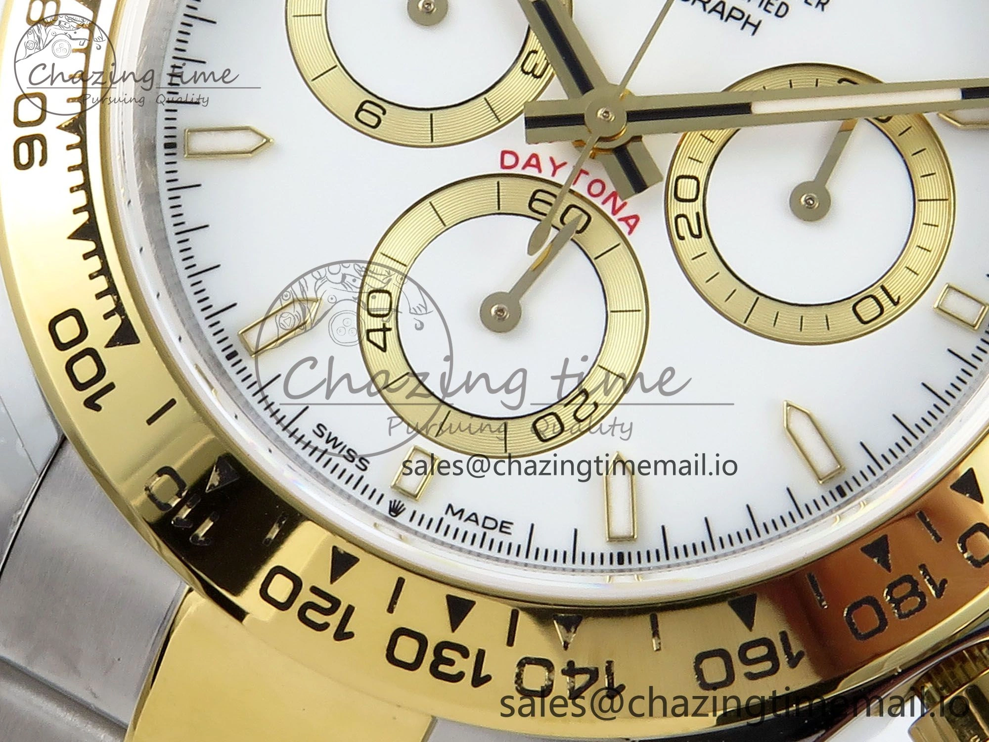 Daytona 126503 QF 1:1 Best Edition White Dial on SS YG Braclet SH4131 V5