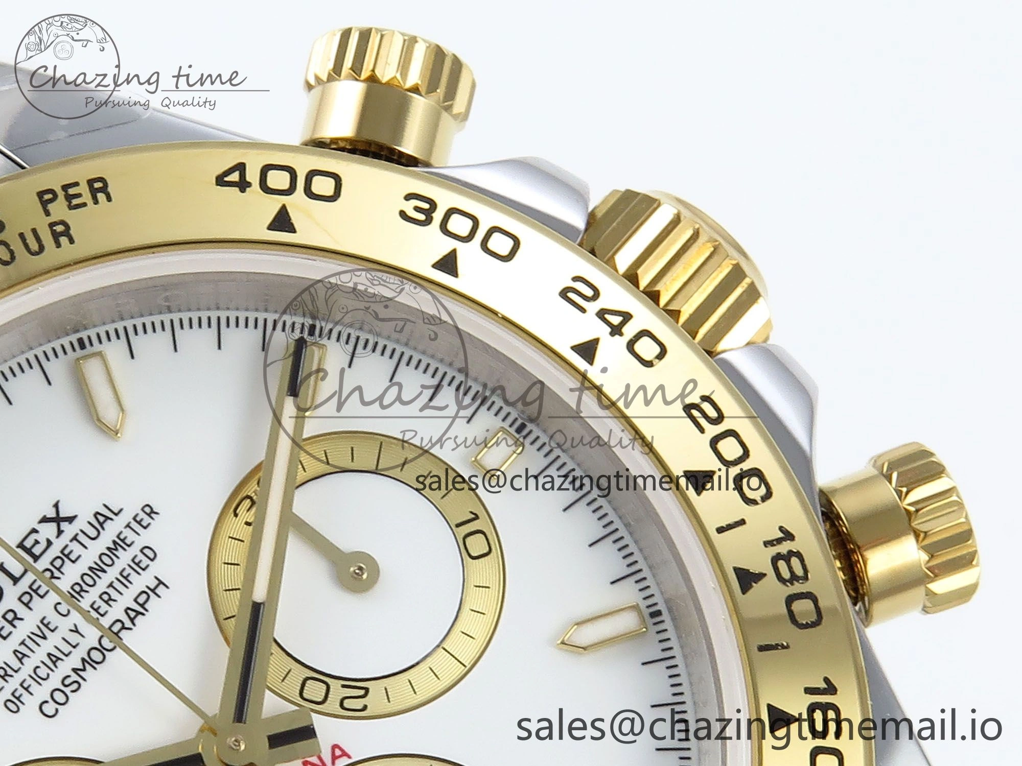 Daytona 126503 QF 1:1 Best Edition White Dial on SS YG Braclet SH4131 V5