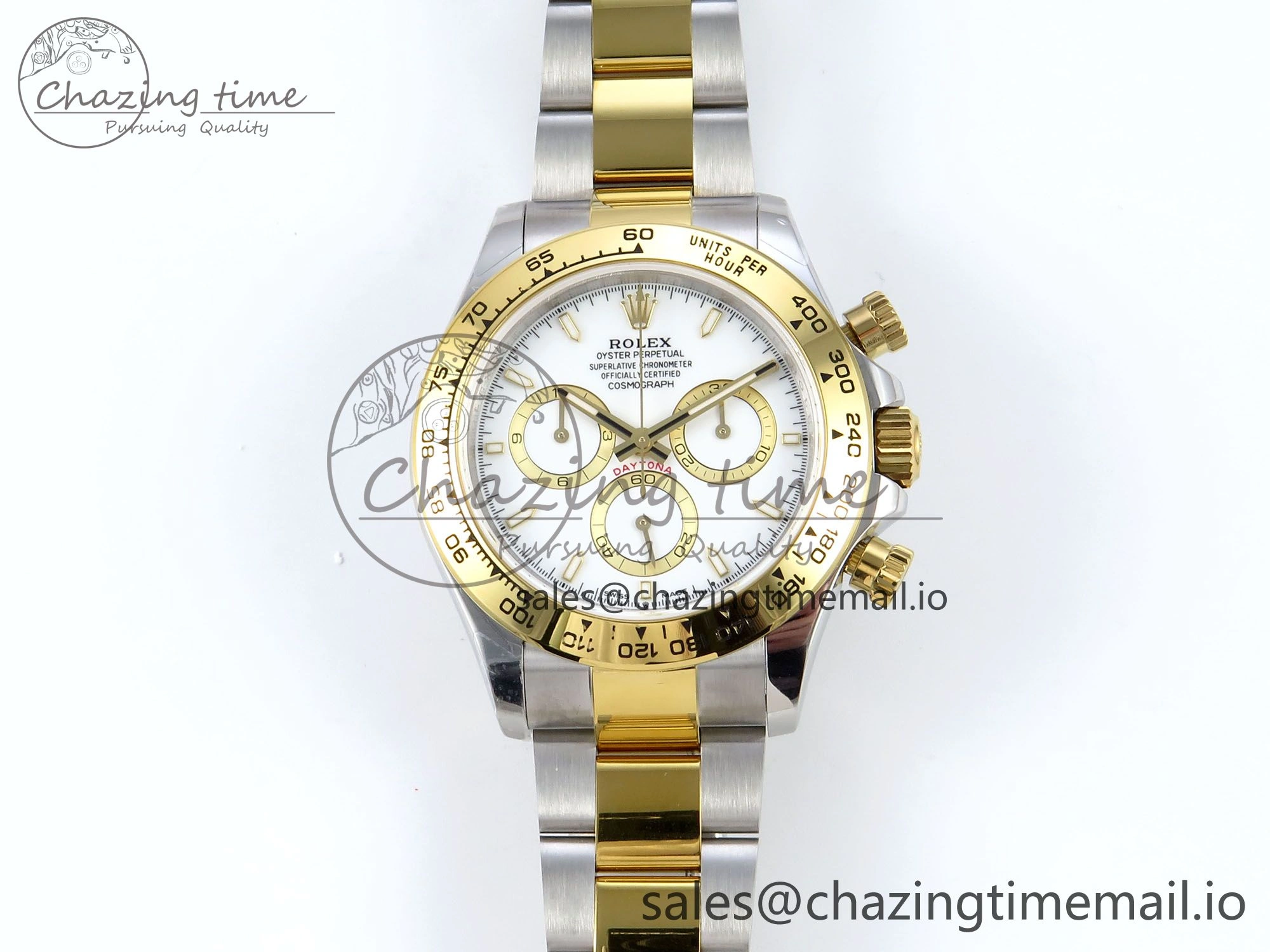 Daytona 126503 QF 1:1 Best Edition White Dial on SS YG Braclet SH4131 V5
