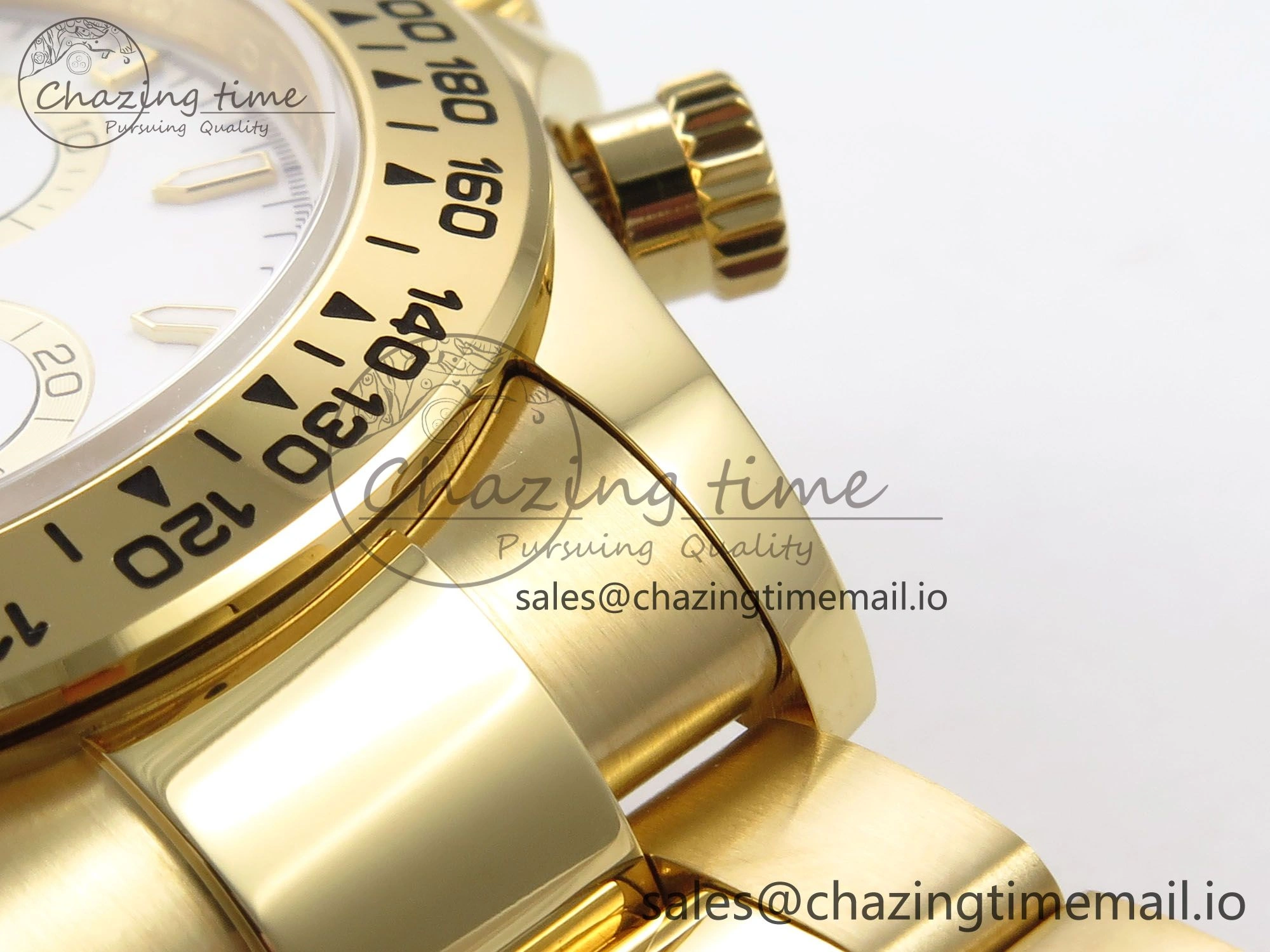 Daytona 126503 QF 1:1 Best Edition White Dial on YG Bracelet SH4131 V6 (Gain Weight）