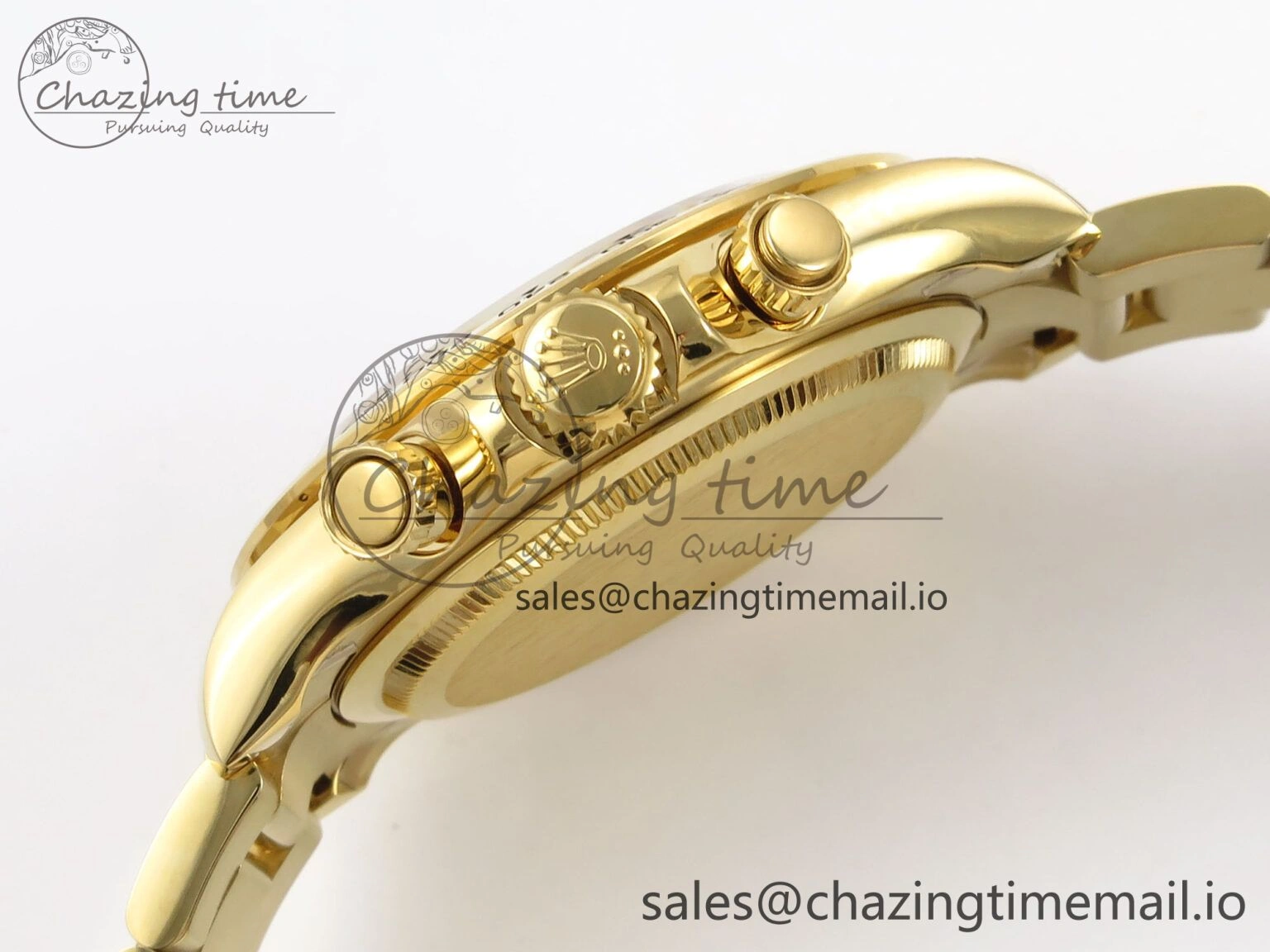 Daytona 126503 QF 1:1 Best Edition White Dial on YG Bracelet SH4131 V6 (Gain Weight）