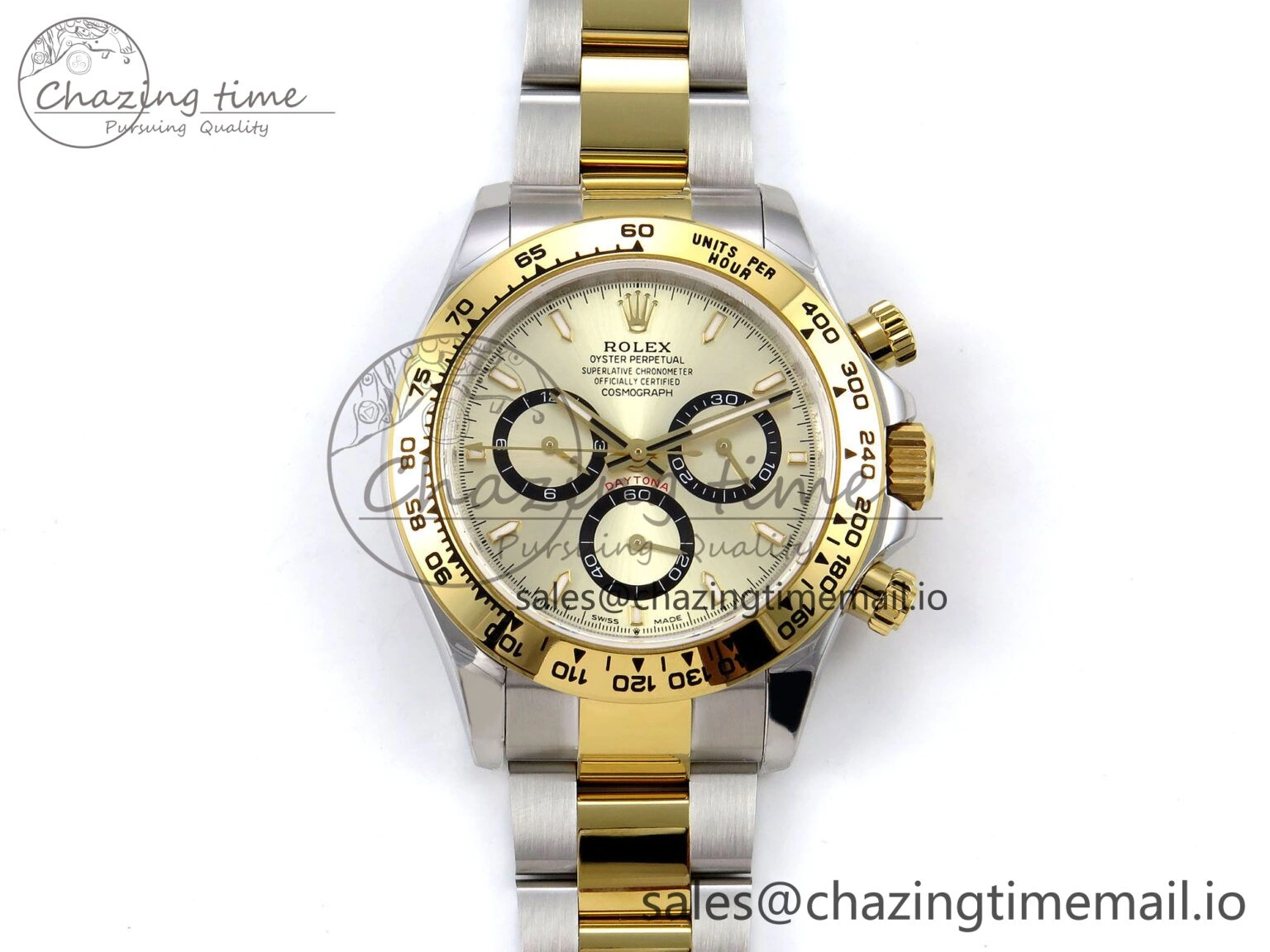 Daytona 126503 QF 1:1 Best Edition YG Dial on SS YG Braclet SH4131 V5
