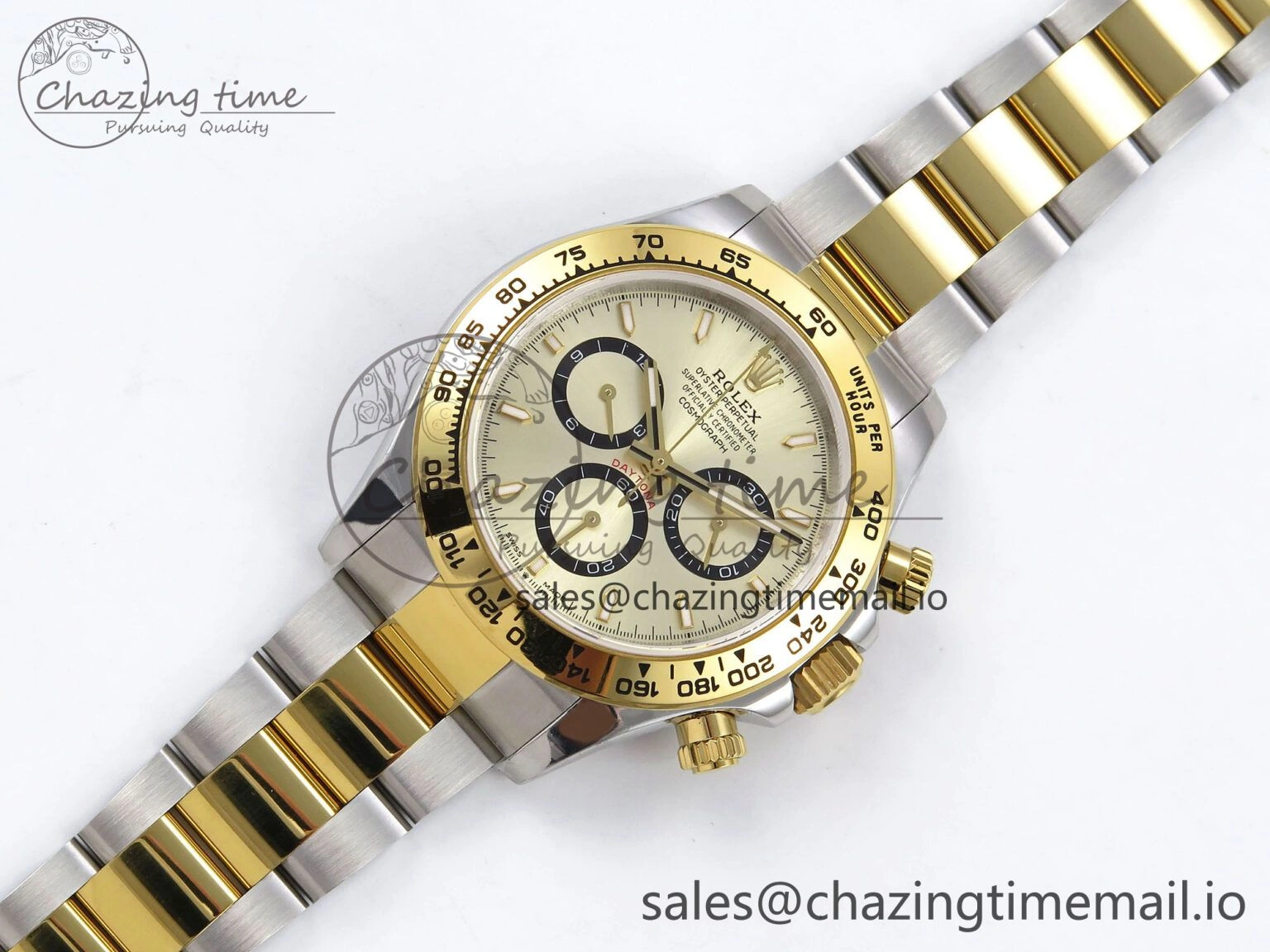Daytona 126503 QF 1:1 Best Edition YG Dial on SS YG Braclet SH4131 V5
