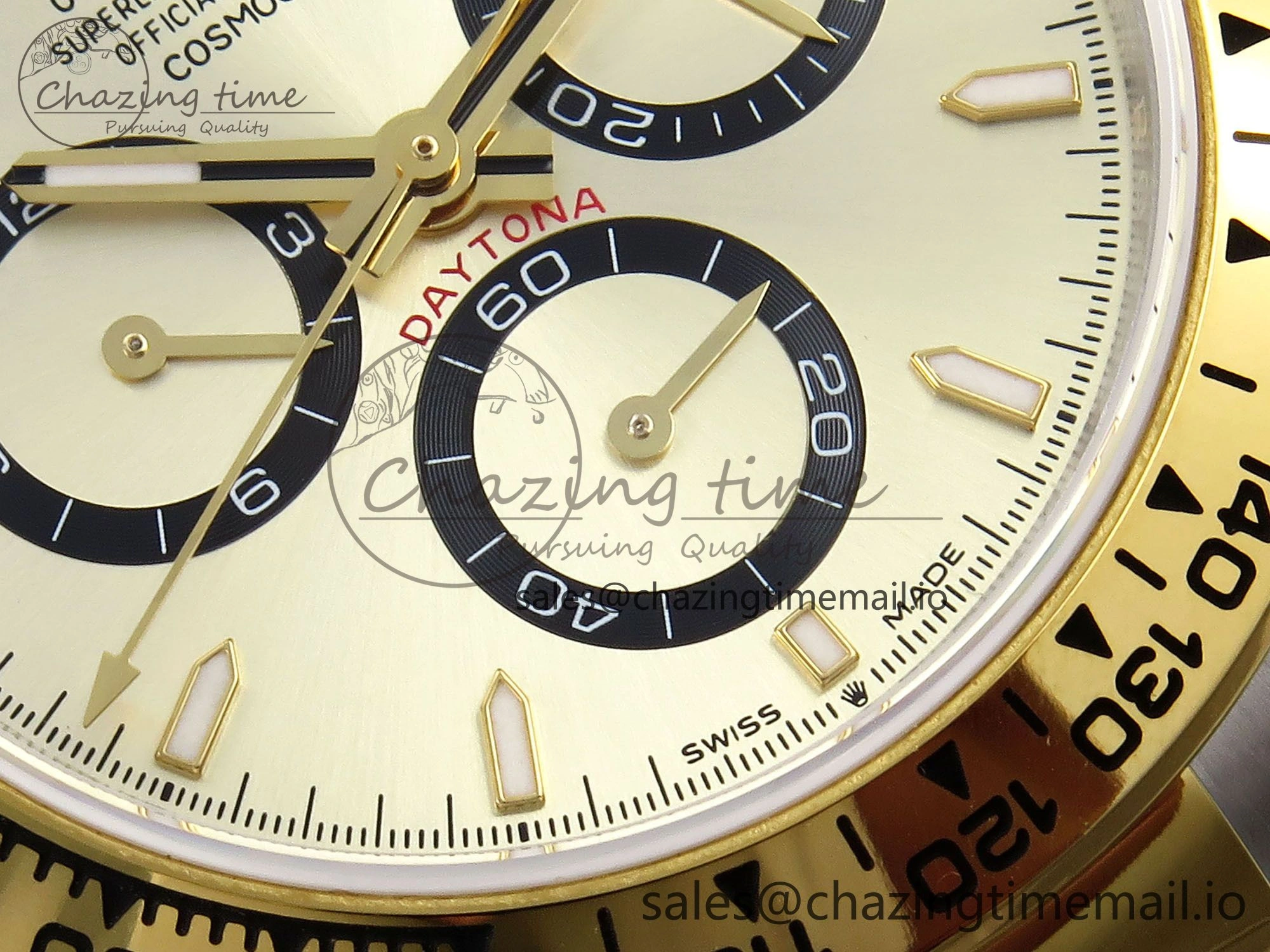 Daytona 126503 QF 1:1 Best Edition YG Dial on SS YG Braclet SH4131 V5