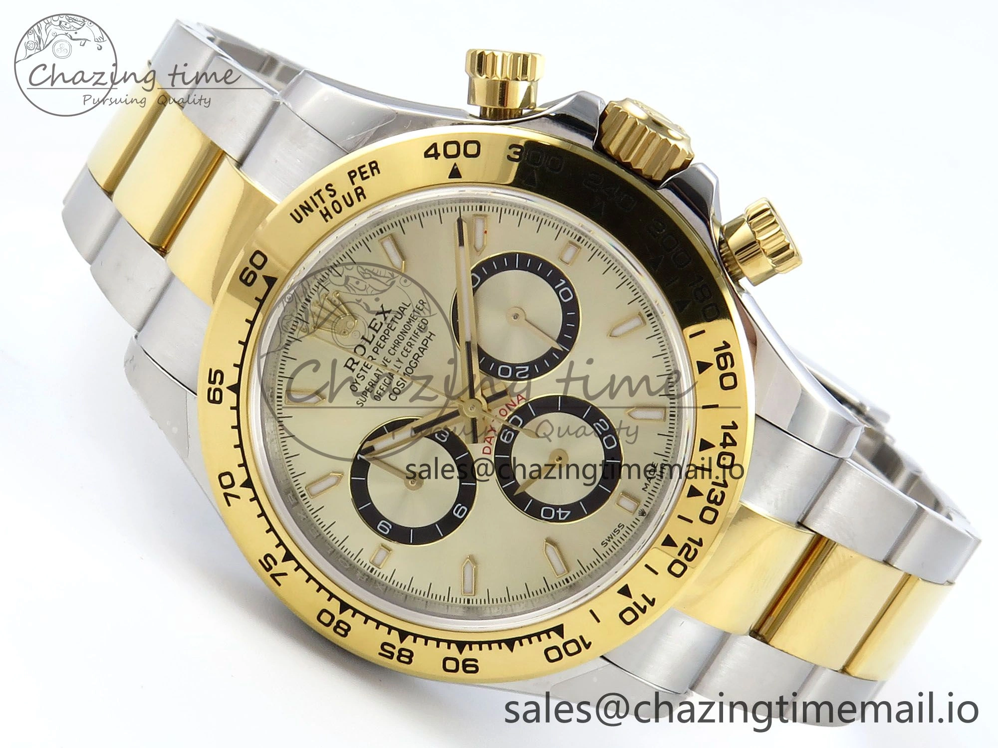 Daytona 126503 QF 1:1 Best Edition YG Dial on SS YG Braclet SH4131 V5