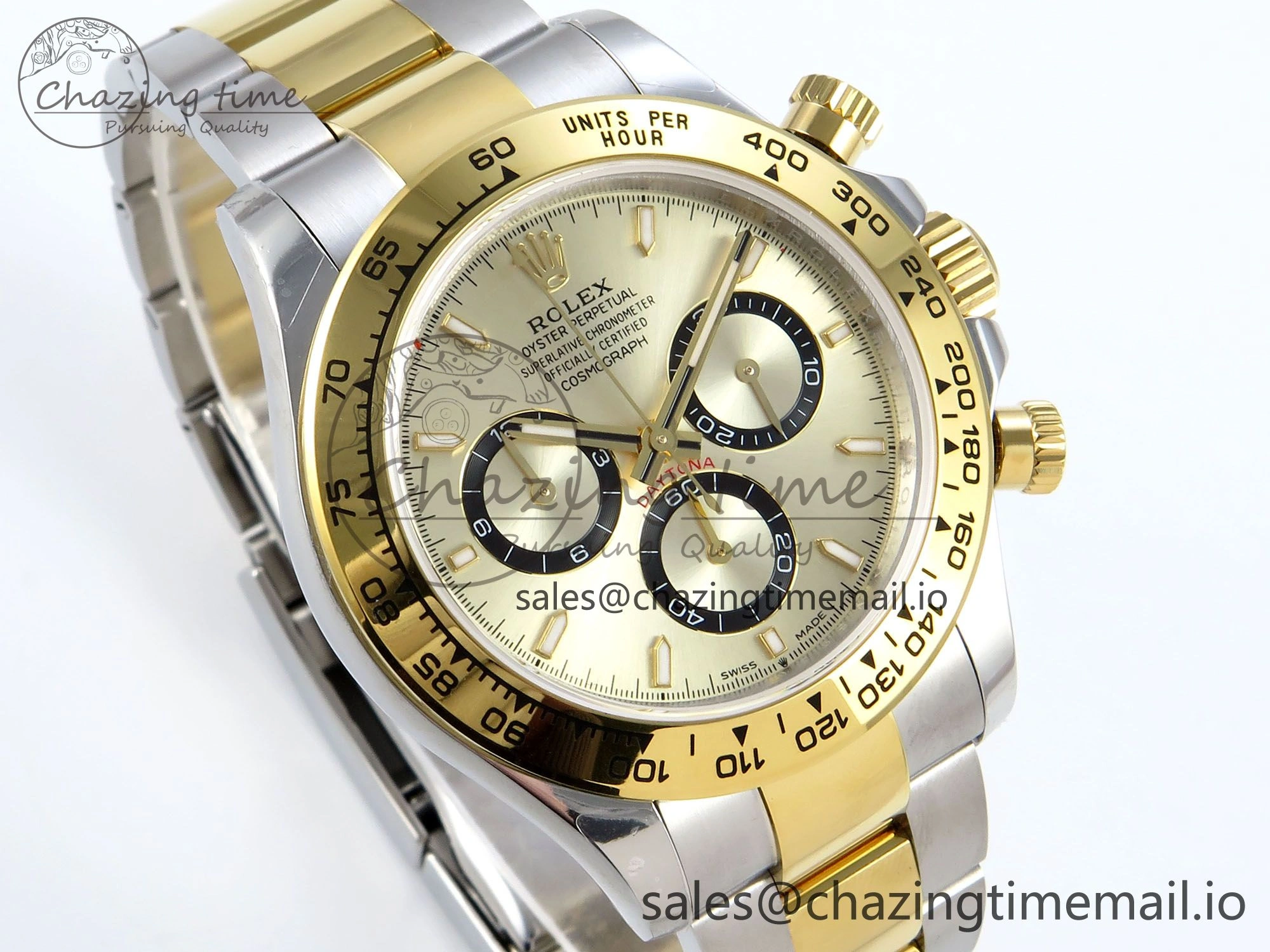Daytona 126503 QF 1:1 Best Edition YG Dial on SS YG Braclet SH4131 V5
