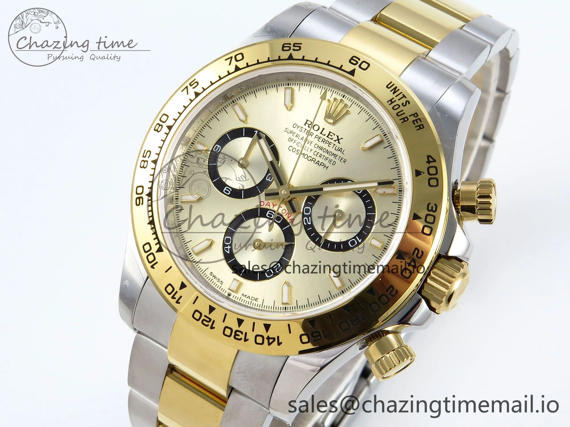 Daytona 126503 QF 1:1 Best Edition YG Dial on SS YG Braclet SH4131 V5
