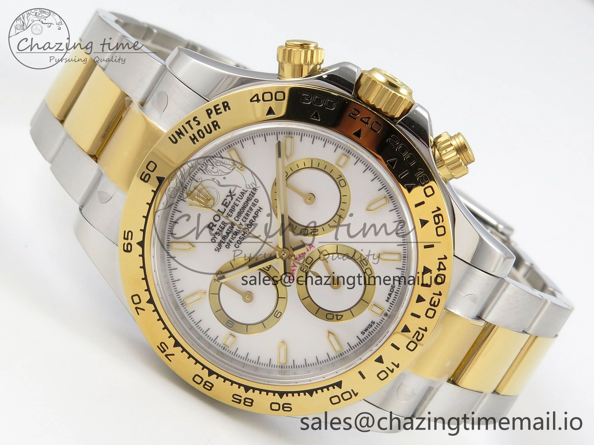 Daytona 126503 SS YG Clean 1:1 Best Edition 904L White Dial on SS YG Bracelet Super Clone DD4131