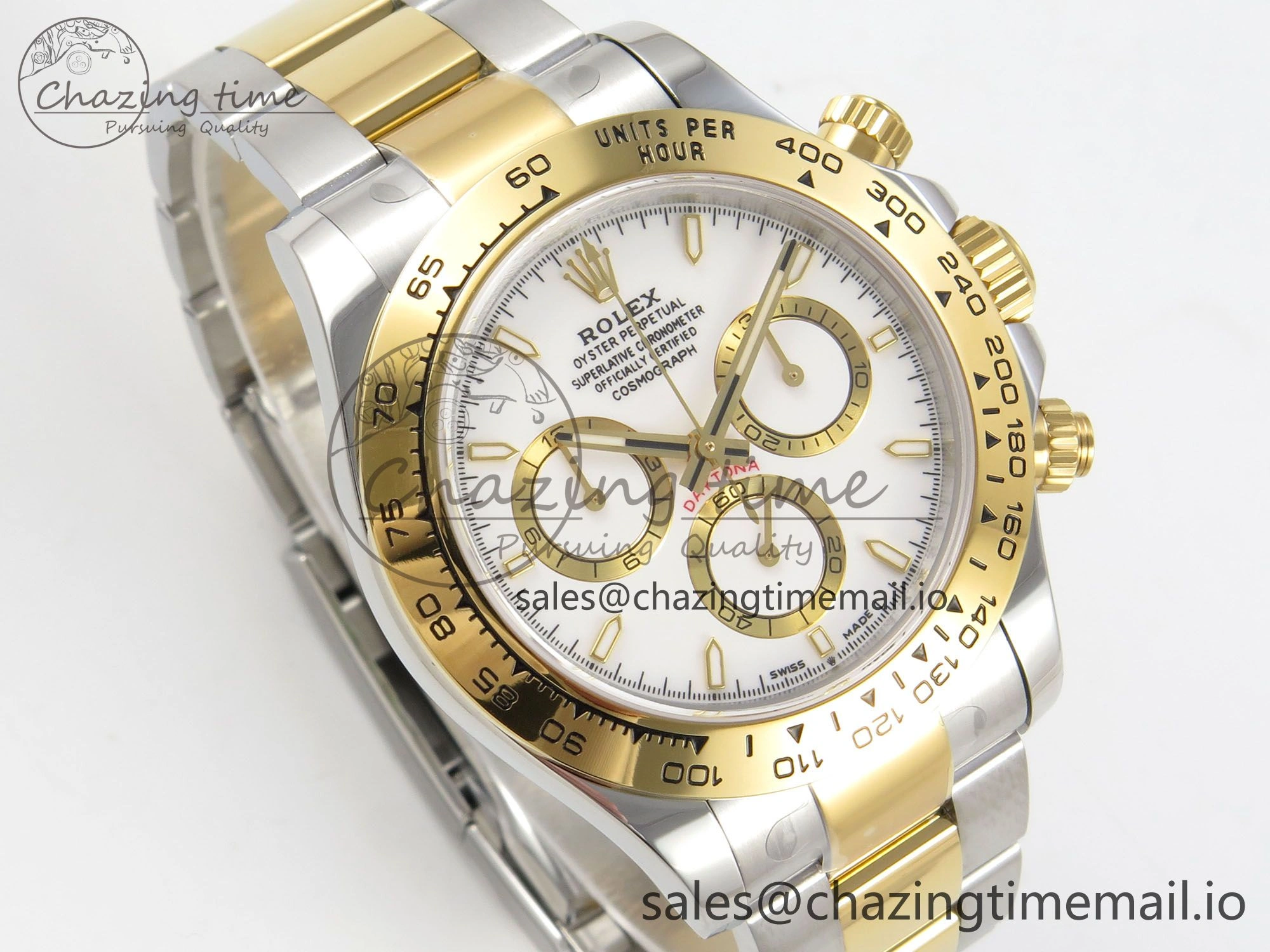 Daytona 126503 SS YG Clean 1:1 Best Edition 904L White Dial on SS YG Bracelet Super Clone DD4131