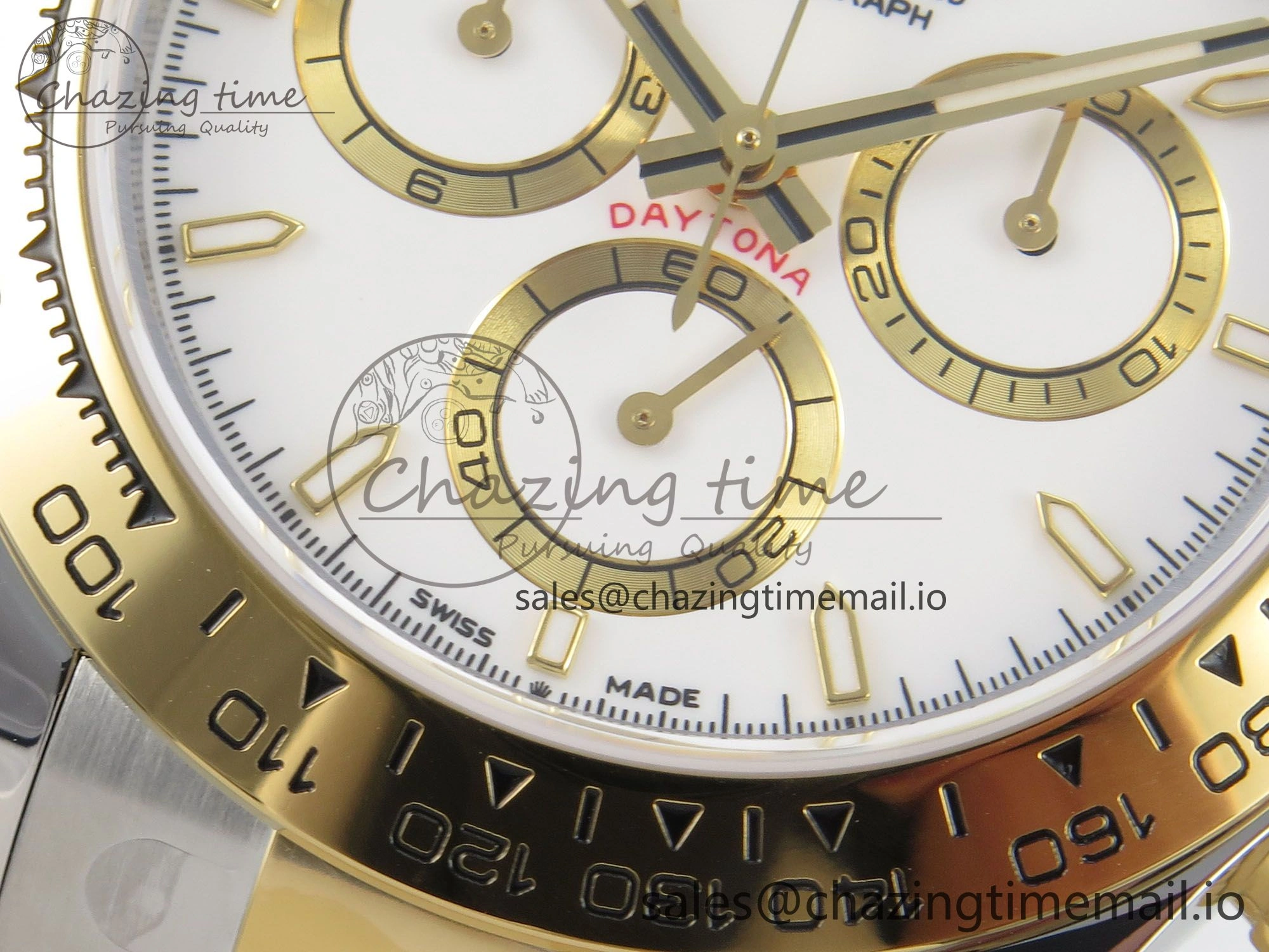 Daytona 126503 SS YG Clean 1:1 Best Edition 904L White Dial on SS YG Bracelet Super Clone DD4131