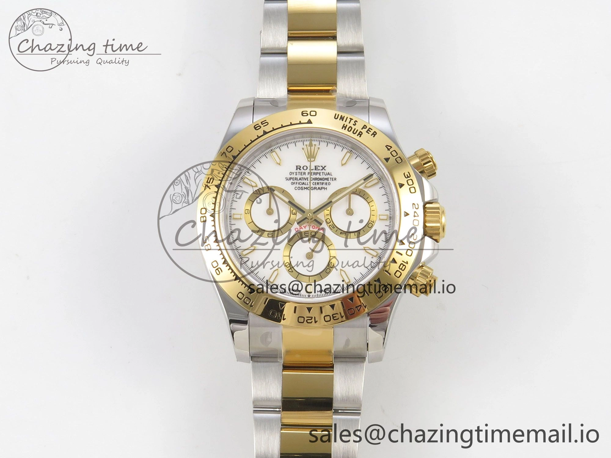 Daytona 126503 SS YG Clean 1:1 Best Edition 904L White Dial on SS YG Bracelet Super Clone DD4131