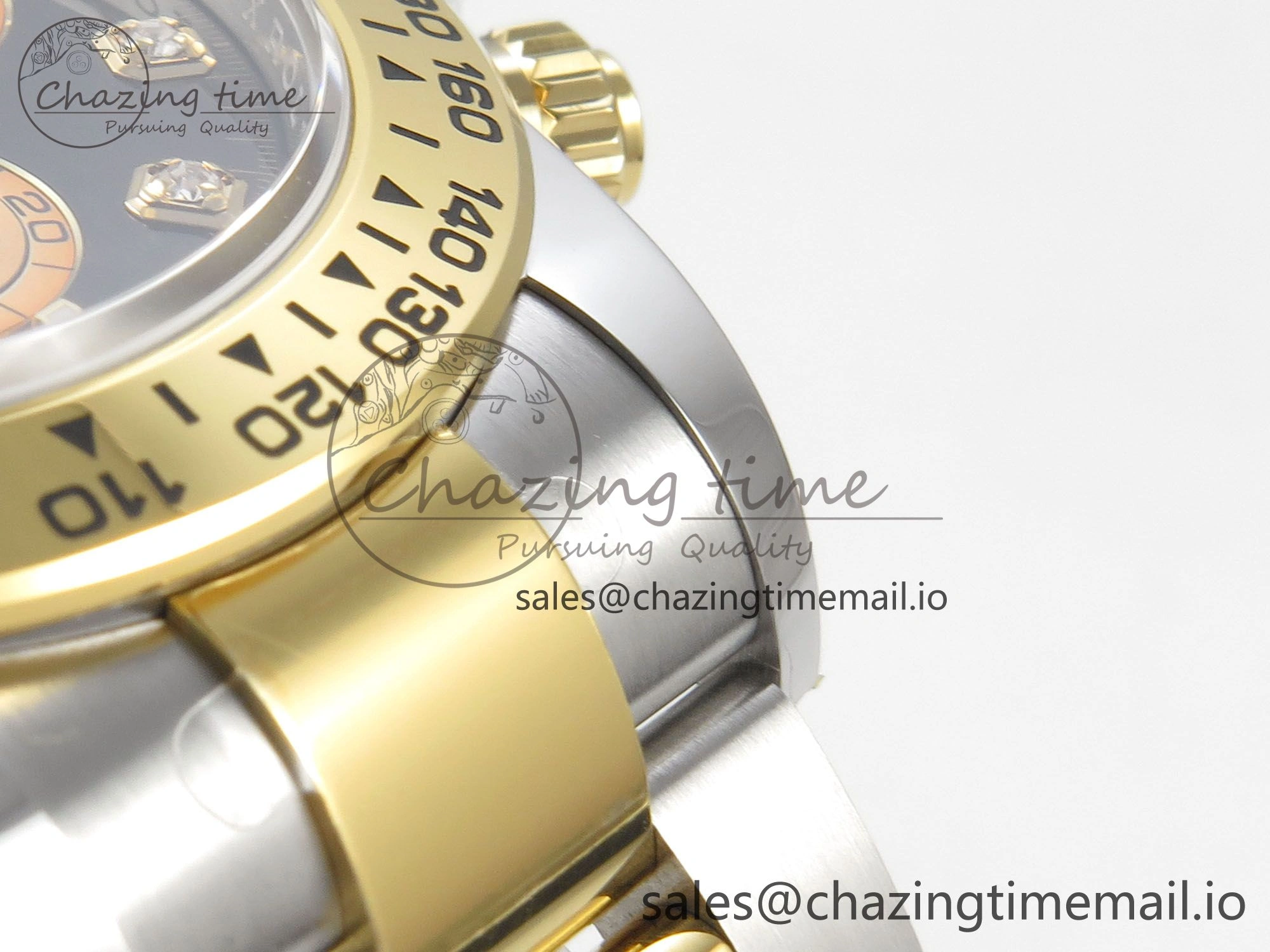 Daytona 126503 THBF 1:1 Best Edition Black YG Diamonds Dial on SS YG Bracelet SH4131