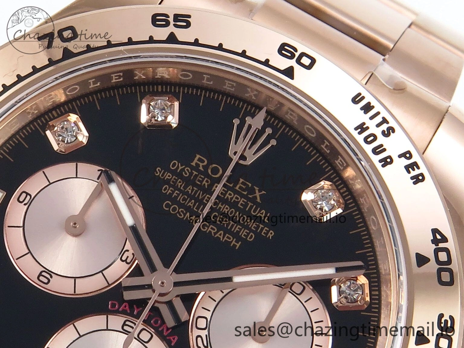 Daytona 126505 APSF 1:1 Best Edition Black RG Dial on RG Braclet SH4131