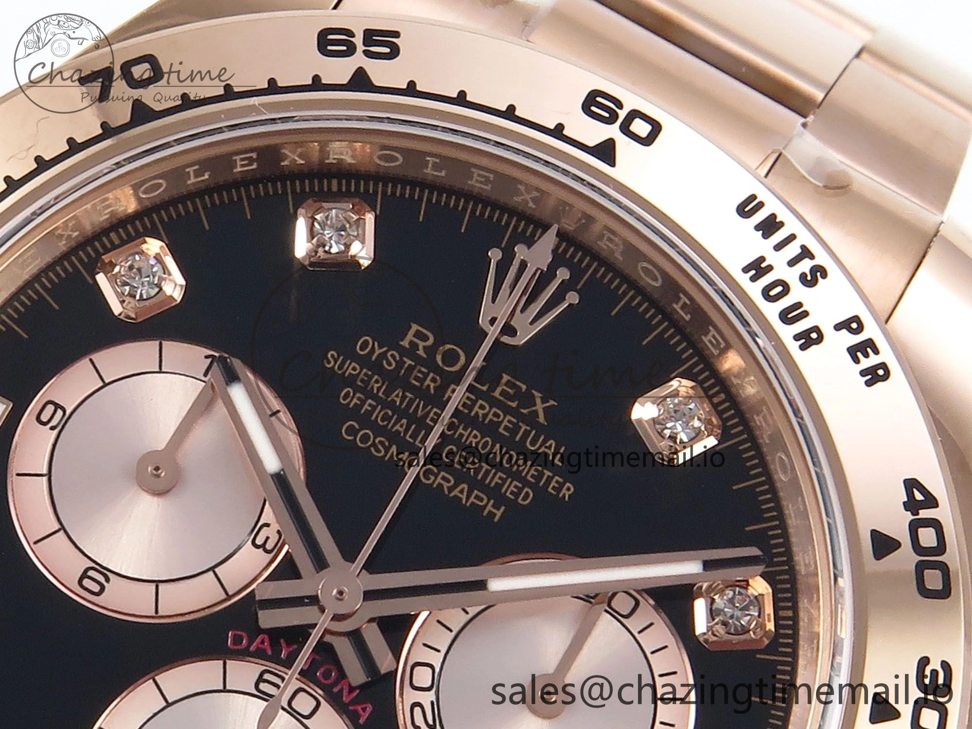Daytona 126505 APSF 1:1 Best Edition Black RG Dial on RG Braclet SH4131