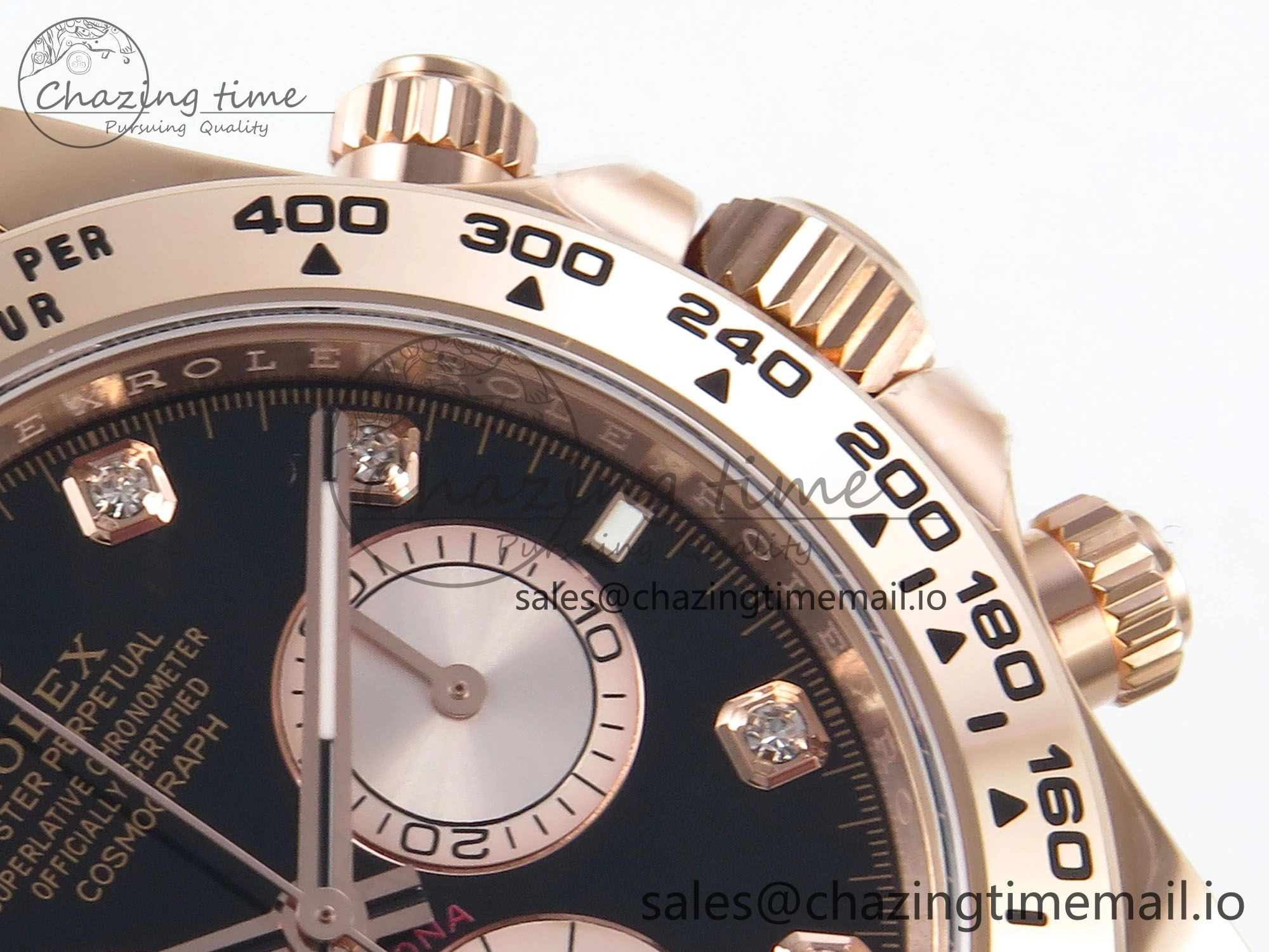 Daytona 126505 APSF 1:1 Best Edition Black RG Dial on RG Braclet SH4131