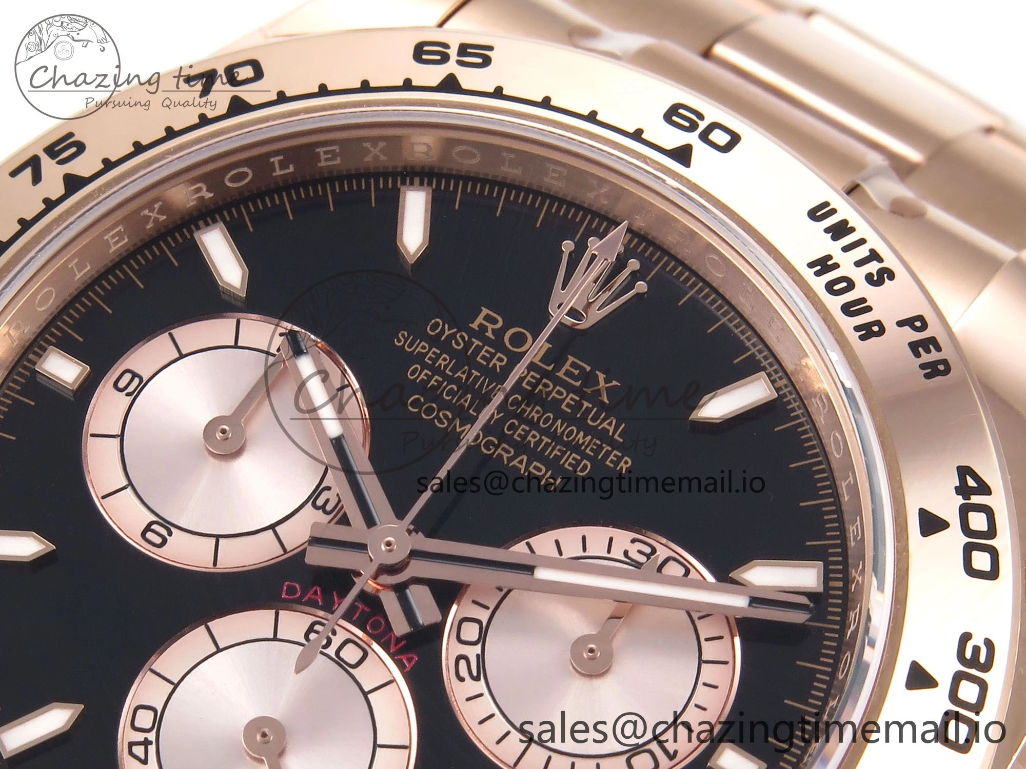 Daytona 126505 APSF 1:1 Best Edition RG Black Dial on RG Bracelet SH4131