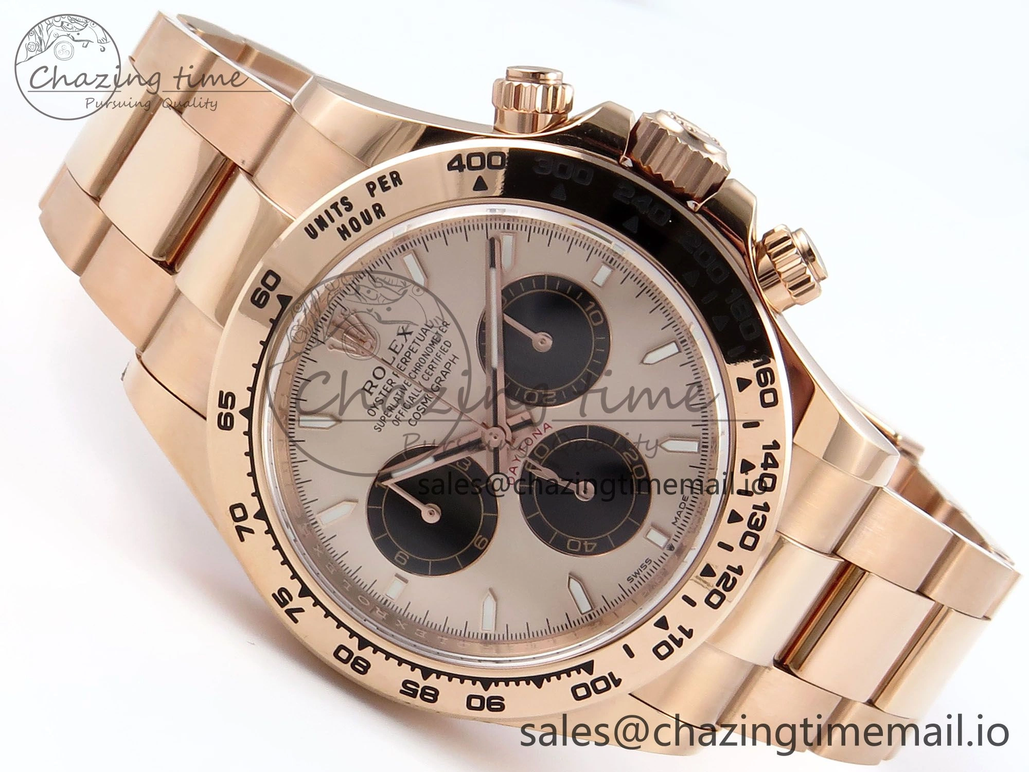 Daytona 126505 APSF 1:1 Best Edition RG Black Dial on RG Braclet SH4131