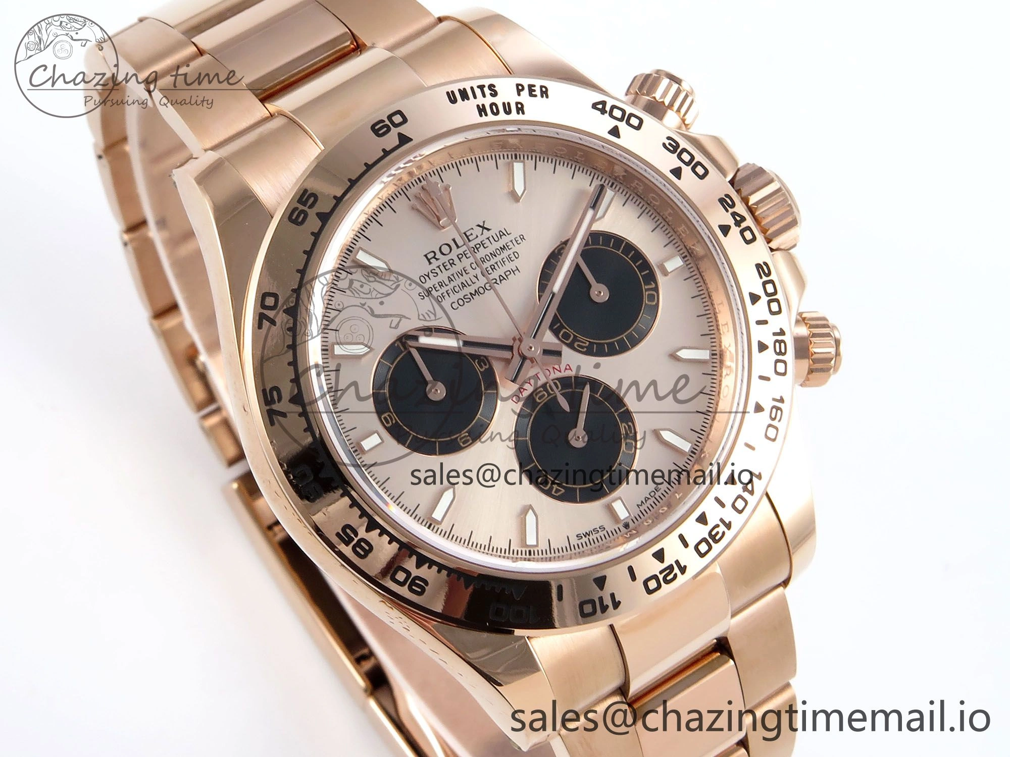 Daytona 126505 APSF 1:1 Best Edition RG Black Dial on RG Braclet SH4131