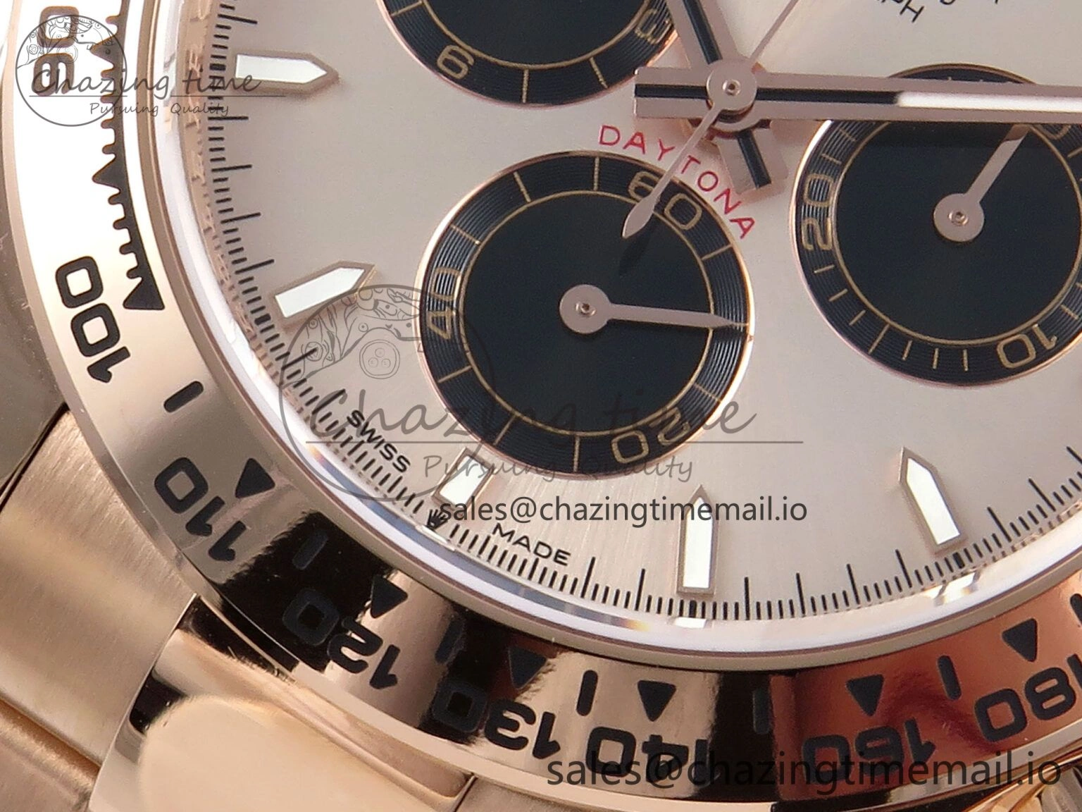 Daytona 126505 APSF 1:1 Best Edition RG Black Dial on RG Braclet SH4131