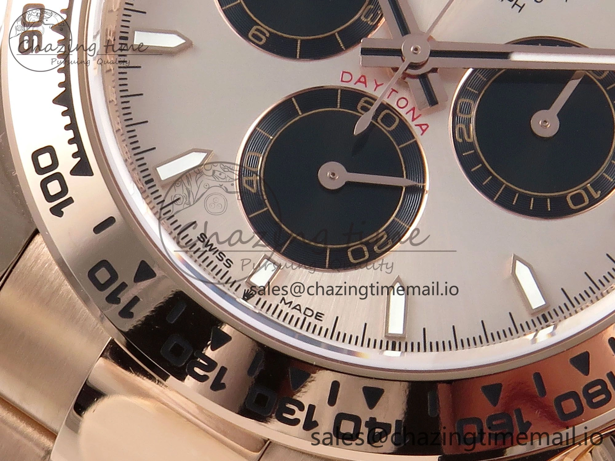 Daytona 126505 APSF 1:1 Best Edition RG Black Dial on RG Braclet SH4131