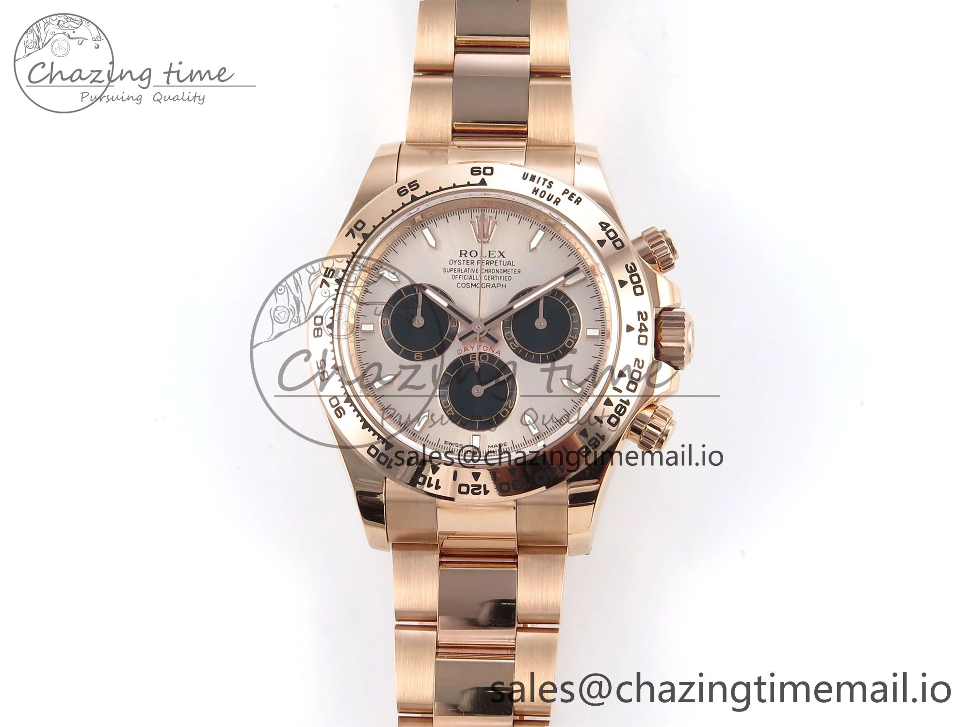 Daytona 126505 APSF 1:1 Best Edition RG Black Dial on RG Braclet SH4131