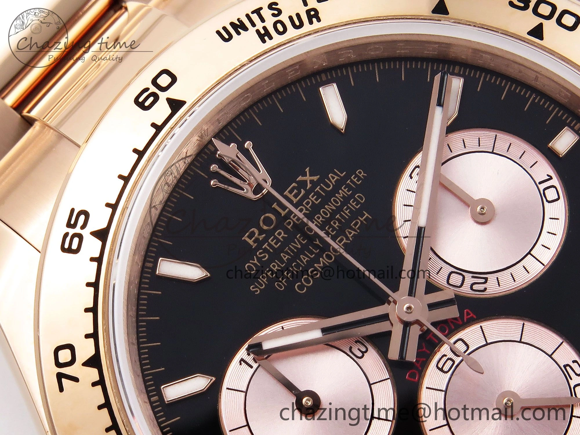 Daytona 126505 QF 1:1 Best Edition Black RG Dial on RG Braclet SH4131 V5