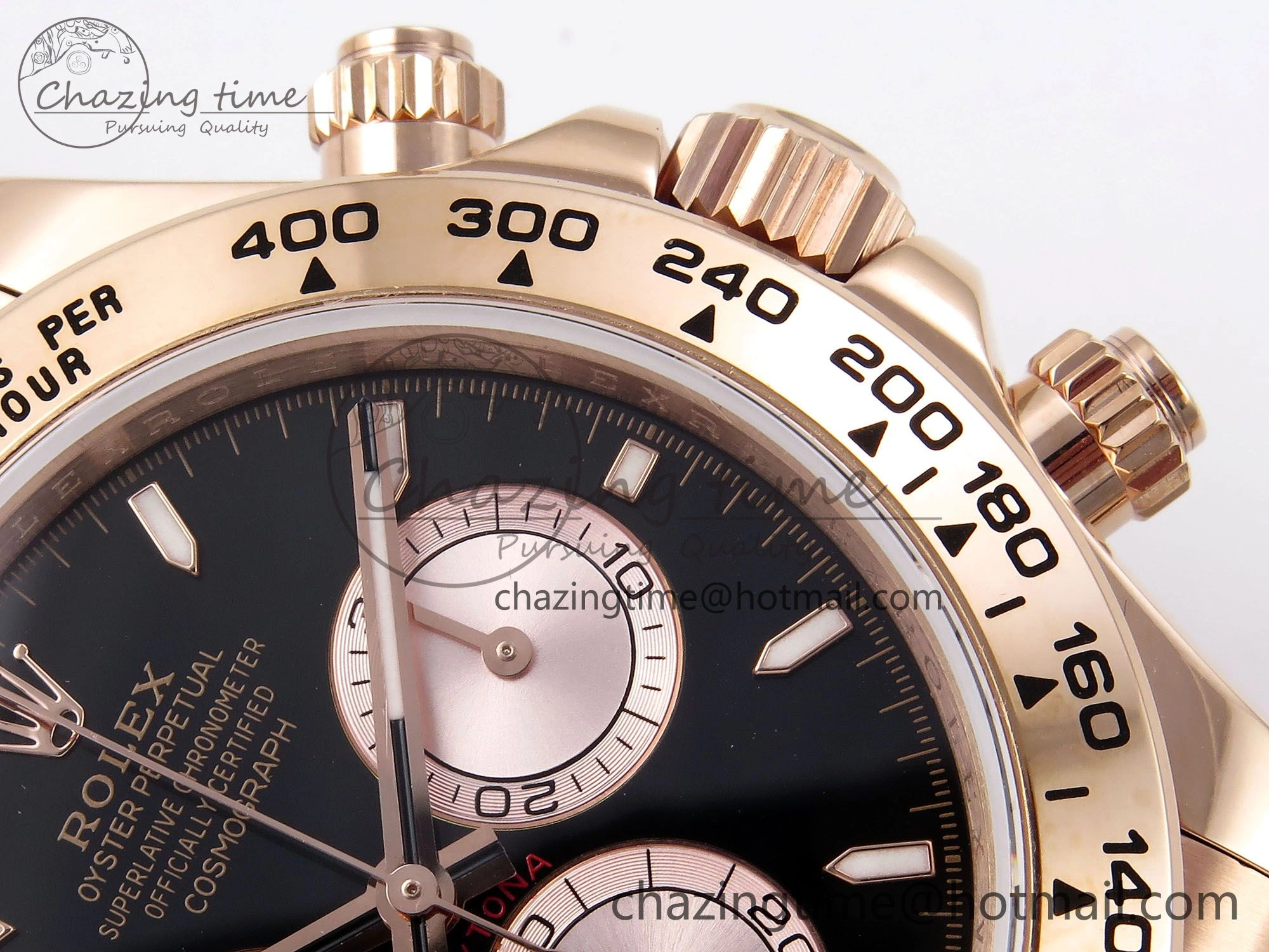 Daytona 126505 QF 1:1 Best Edition Black RG Dial on RG Braclet SH4131 V5