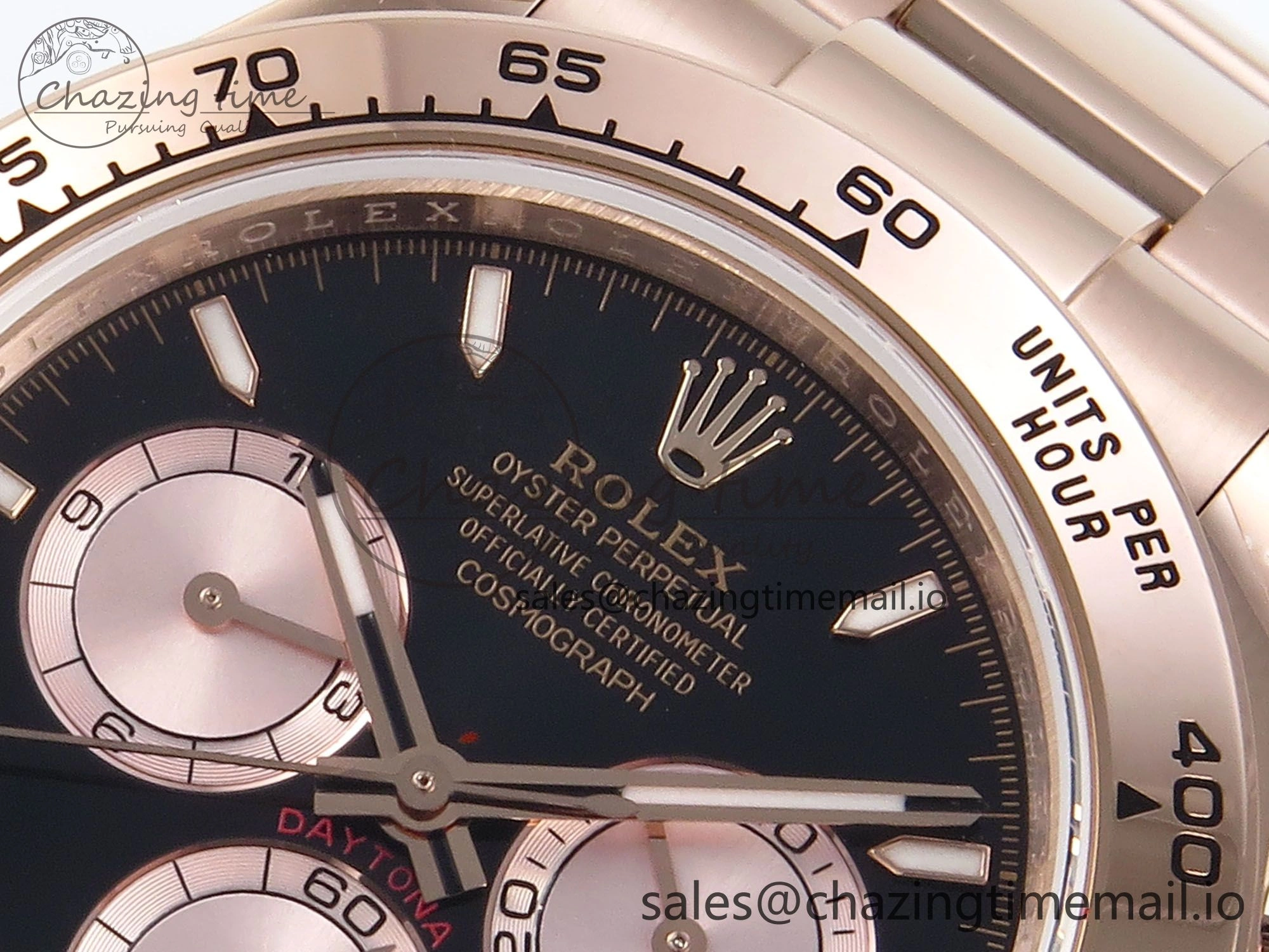 Daytona 126505 QF 1:1 Best Edition Black RG Dial on RG Braclet SH4131 V5