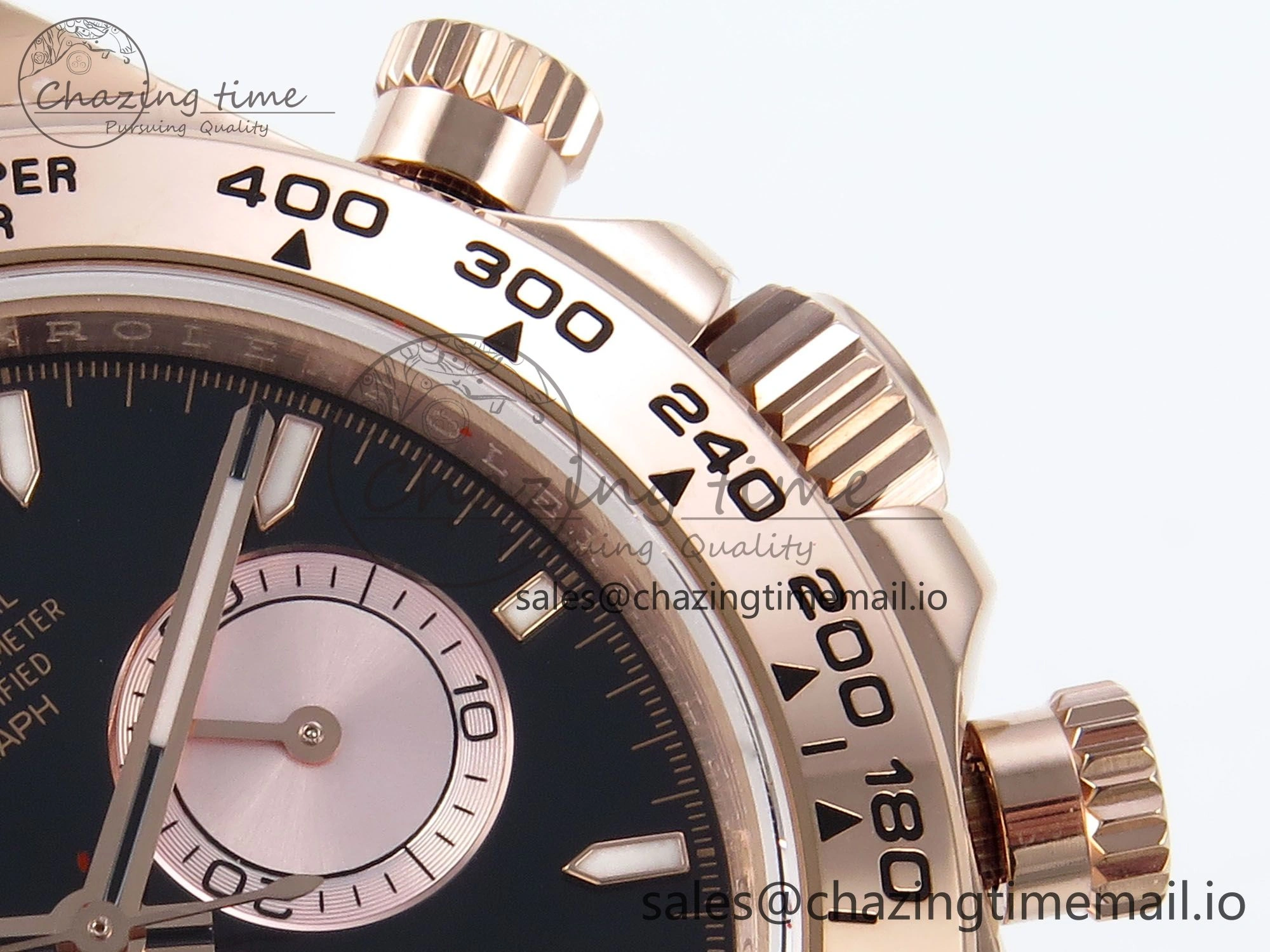 Daytona 126505 QF 1:1 Best Edition Black RG Dial on RG Braclet SH4131 V5
