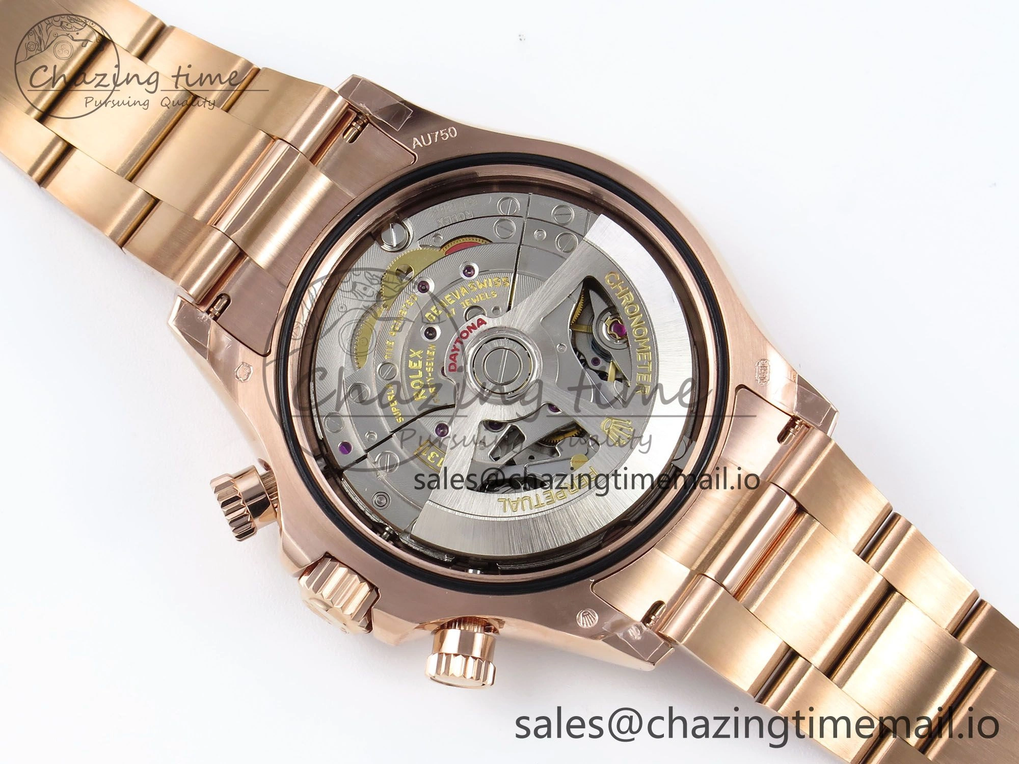 Daytona 126505 QF 1:1 Best Edition Black RG Dial on RG Braclet SH4131 V5