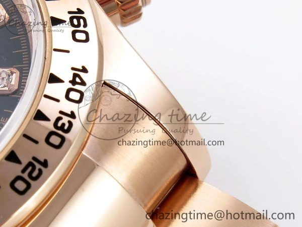 Daytona 126505 QF 1:1 Best Edition Black RG Diamonds Dial on RG Braclet SH4131 V5