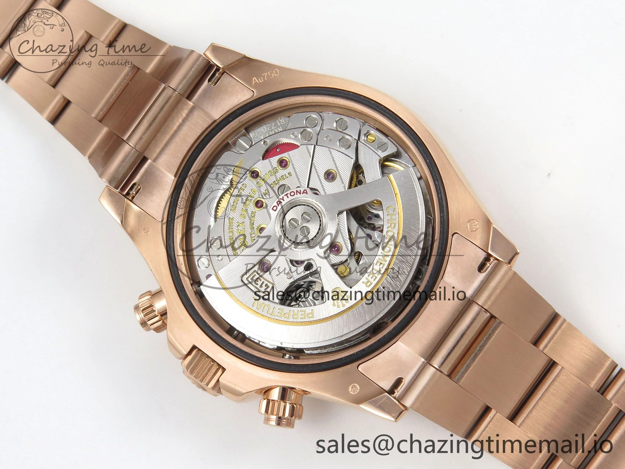 Daytona 126505 QF 1:1 Best Edition Brown Dial Stick Markers On RG Bracelet SH4131 V6（Gain Weight）