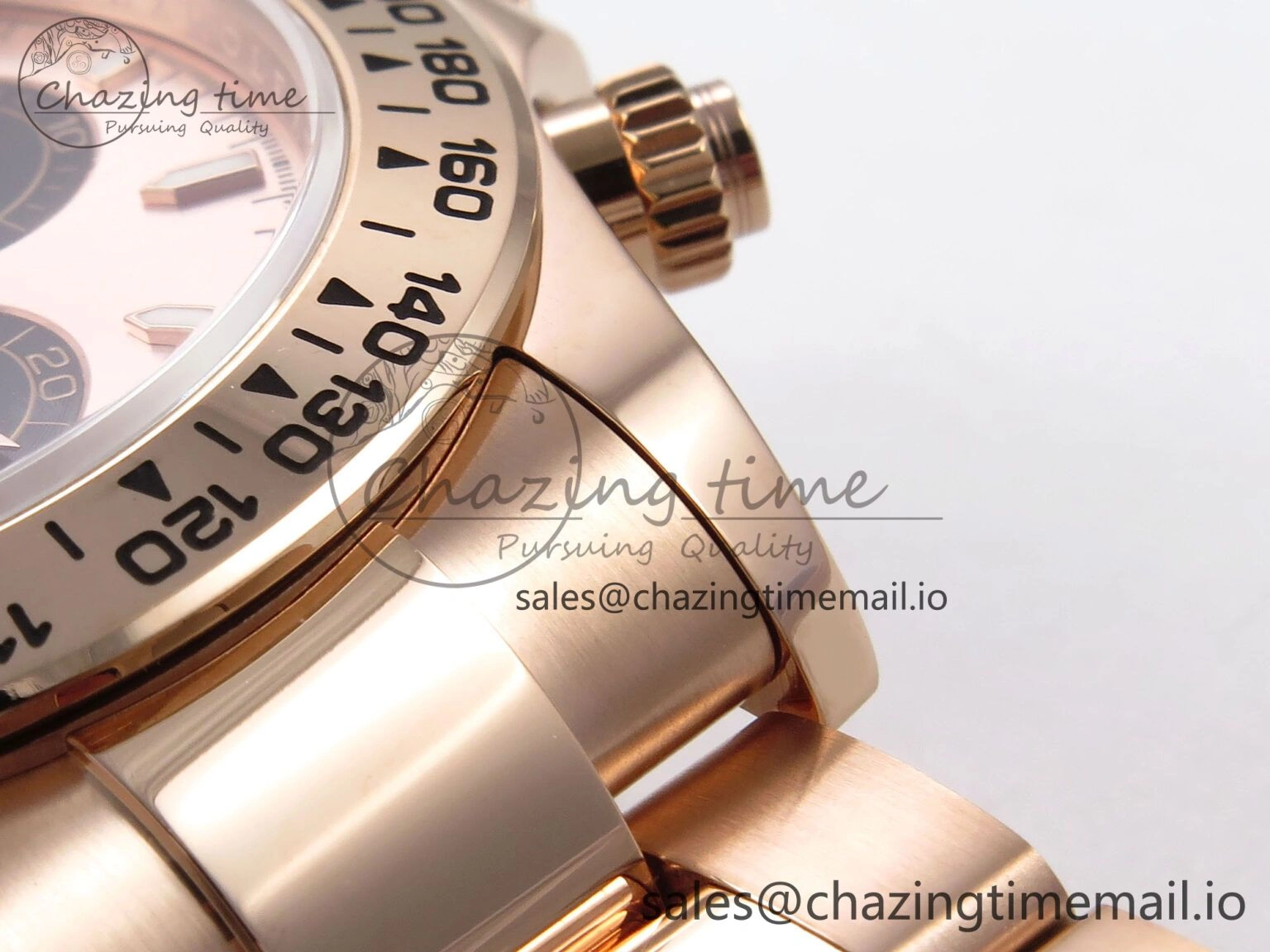 Daytona 126505 QF 1:1 Best Edition RG Black Dial on RG Bracelet SH4131 V6 (Gain Weight）