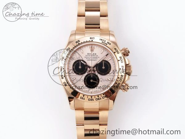 Daytona 126505 QF 1:1 Best Edition RG Black Dial on RG Braclet SH4131 V5