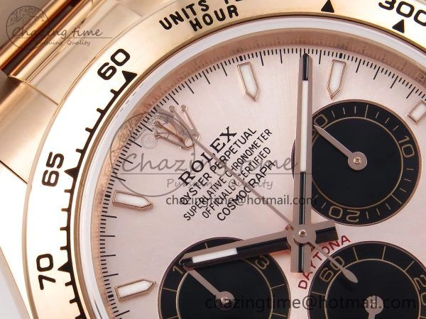 Daytona 126505 QF 1:1 Best Edition RG Black Dial on RG Braclet SH4131 V5