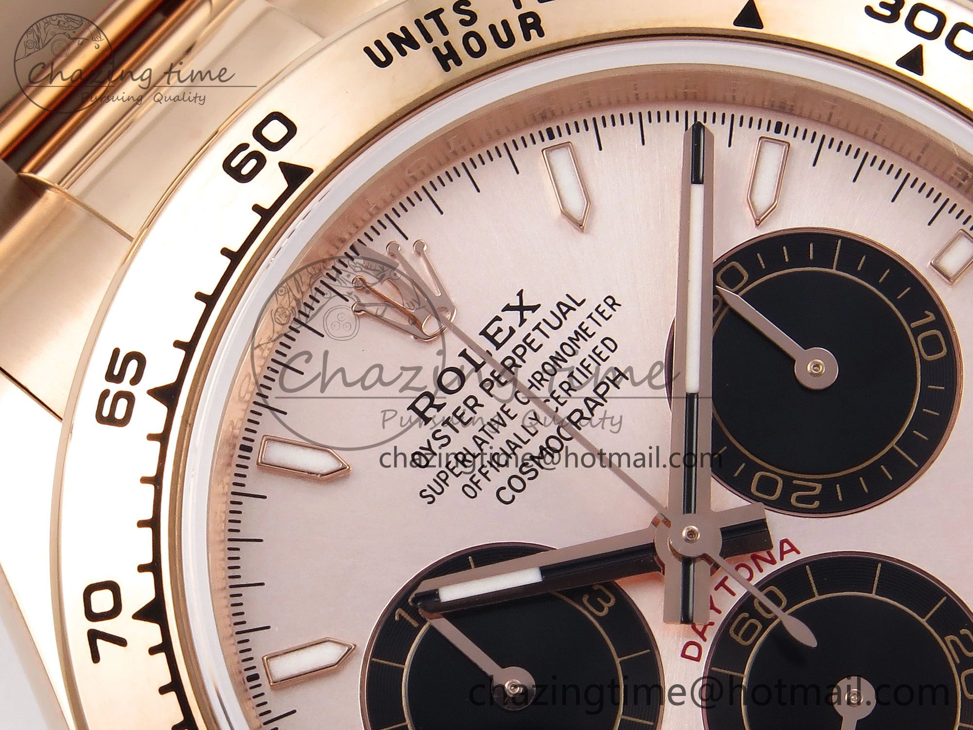 Daytona 126505 QF 1:1 Best Edition RG Black Dial on RG Braclet SH4131 V5