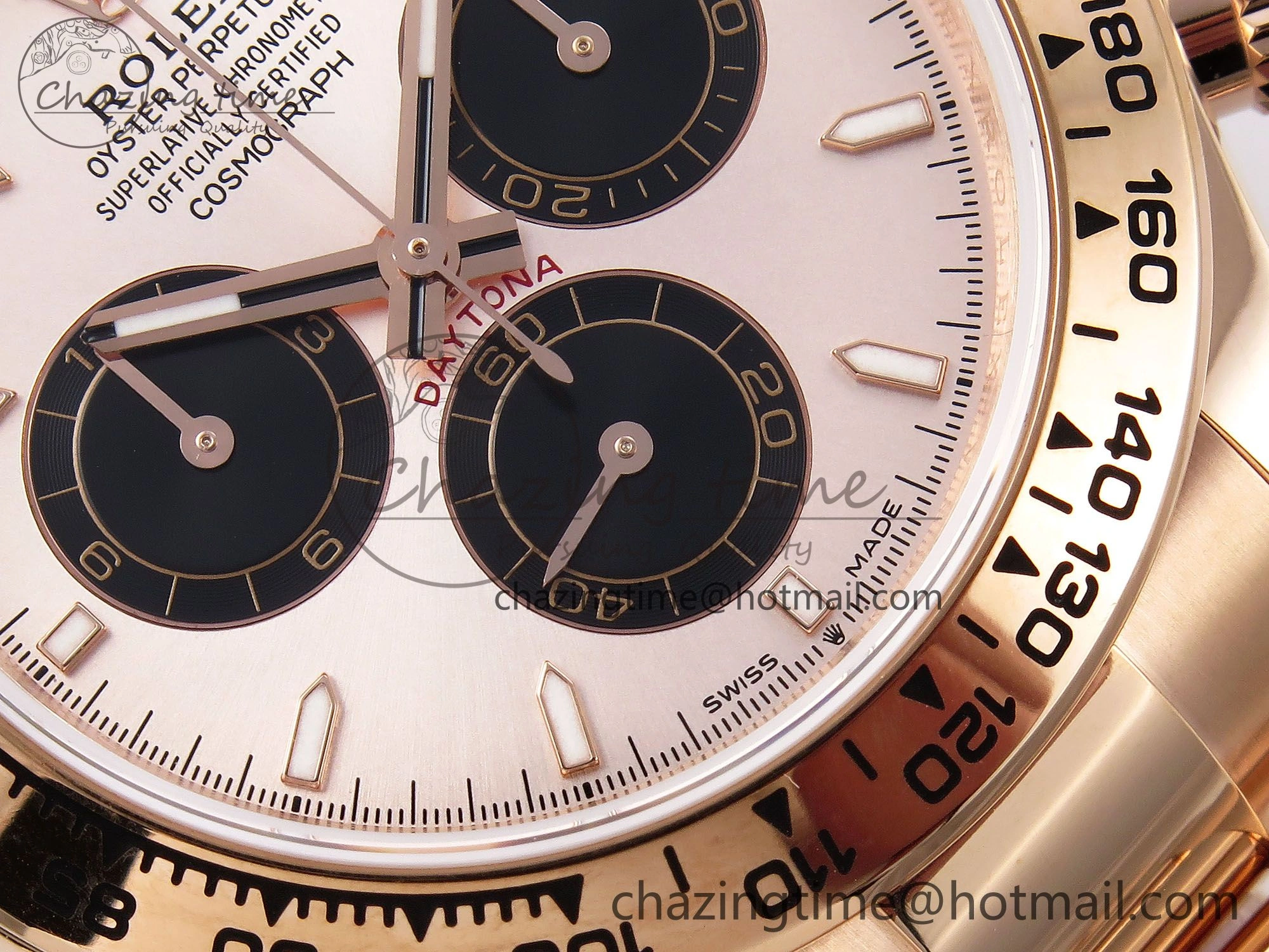 Daytona 126505 QF 1:1 Best Edition RG Black Dial on RG Braclet SH4131 V5