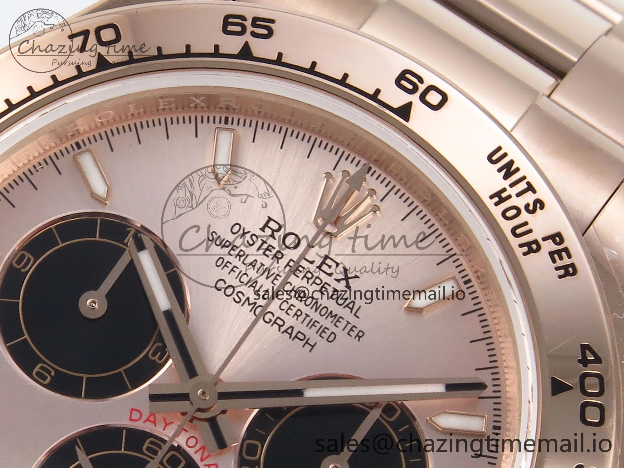 Daytona 126505 QF 1:1 Best Edition RG Black Dial on RG Braclet SH4131 V5