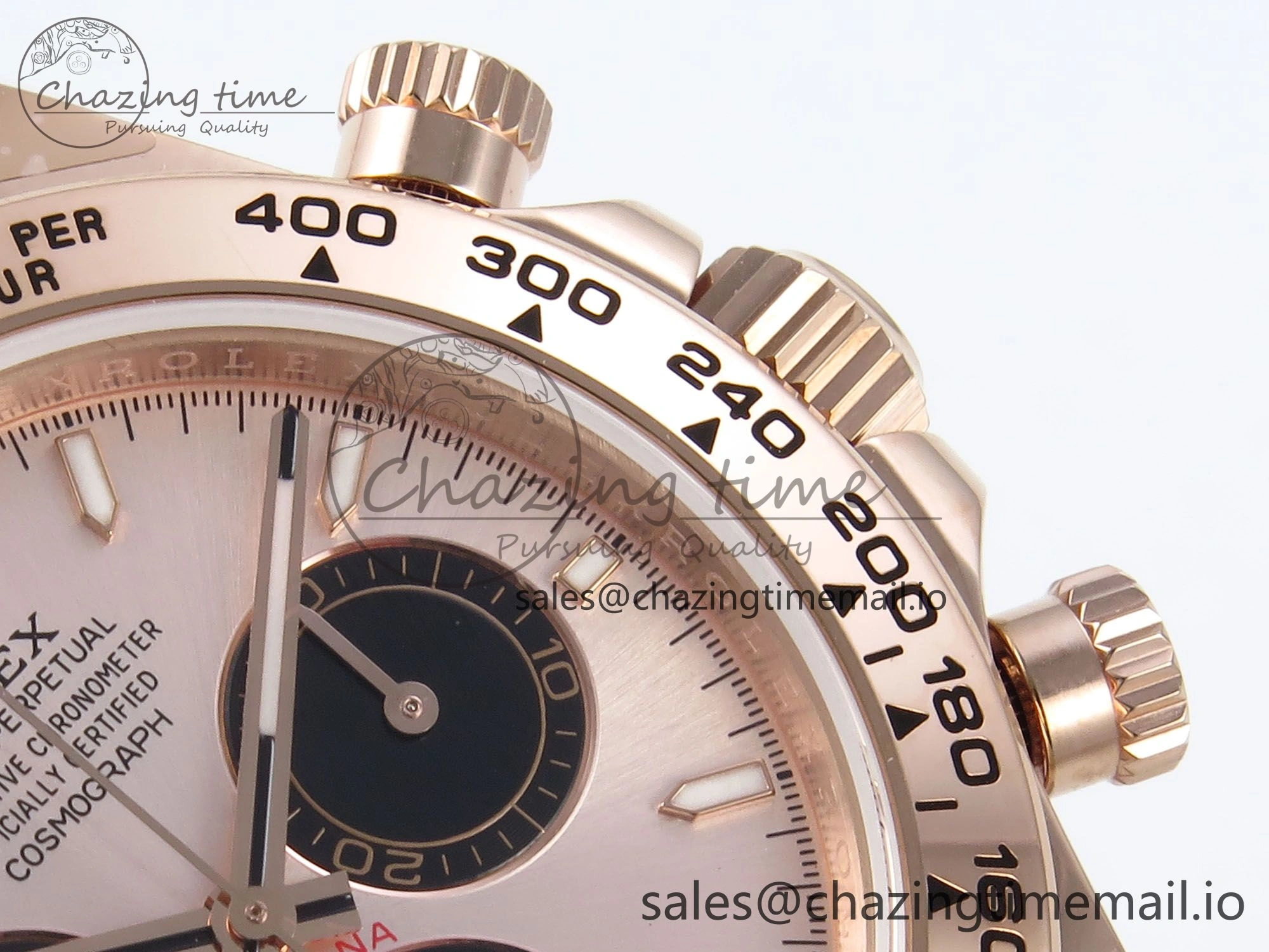 Daytona 126505 QF 1:1 Best Edition RG Black Dial on RG Braclet SH4131 V5