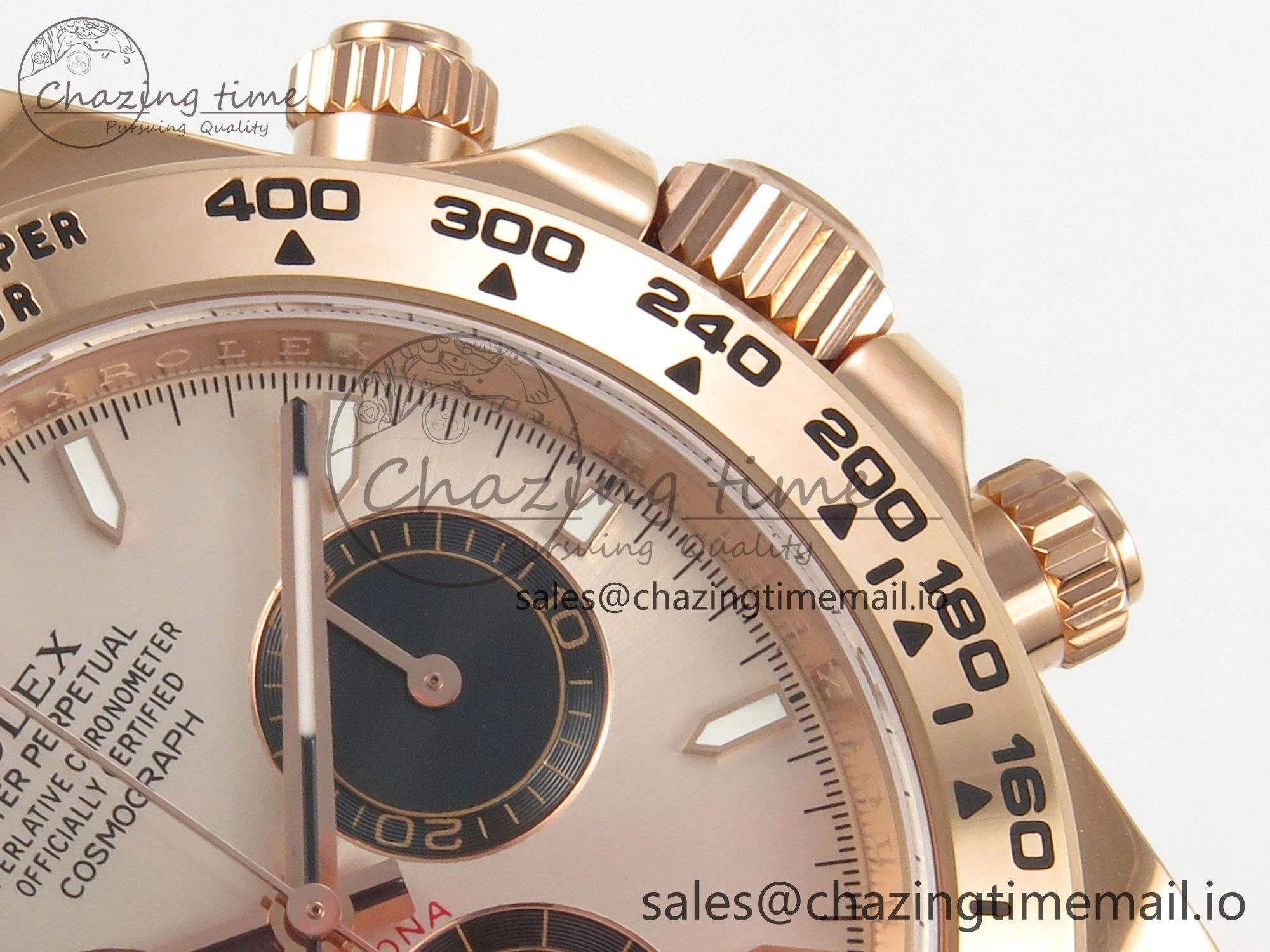 Daytona 126505 RG APSF 1:1 Best Edition RG Black Dial Stick Markers On 904L RG Bracelet SH4131