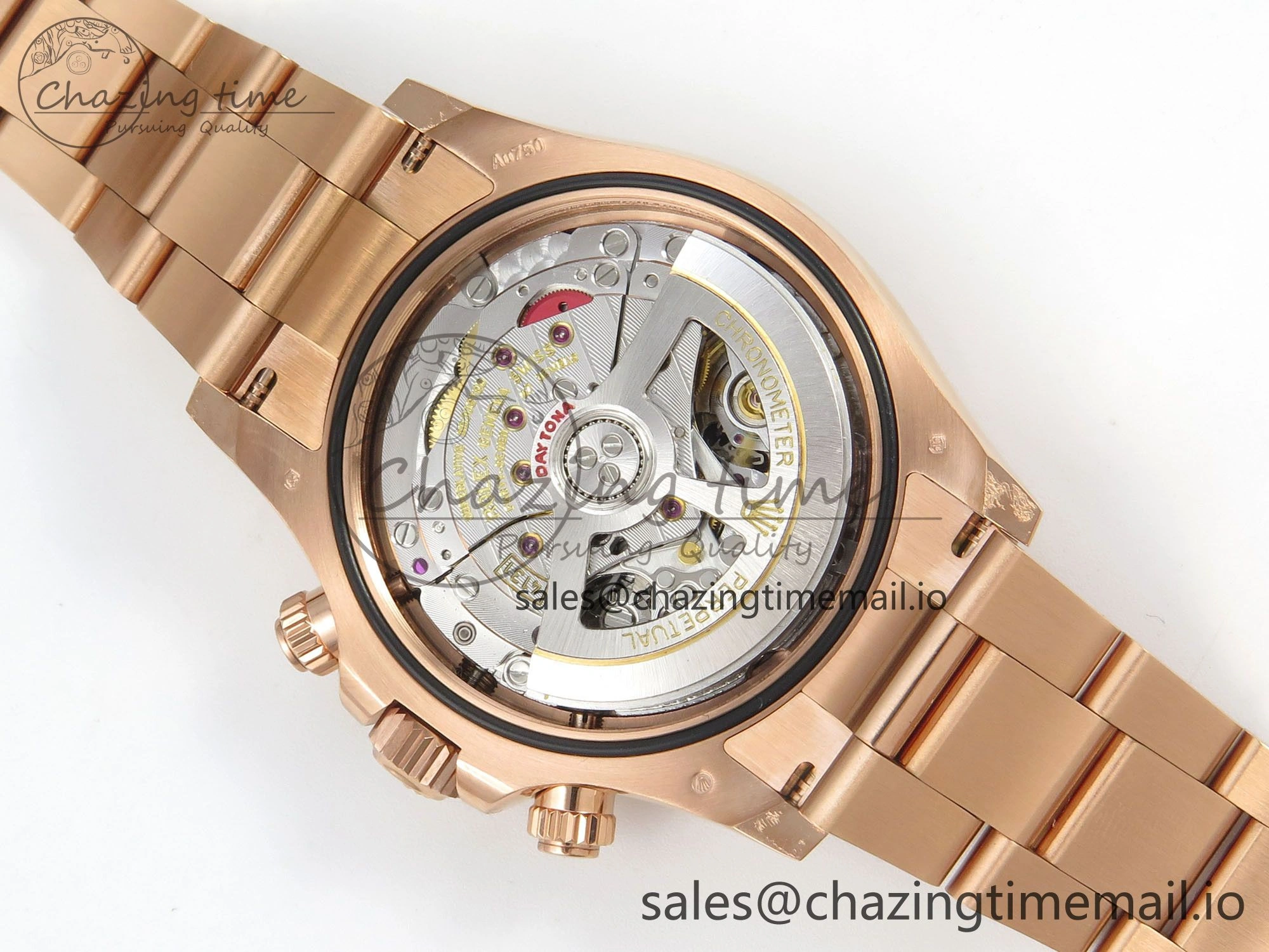 Daytona 126505 RG APSF 1:1 Best Edition RG Black Dial Stick Markers On 904L RG Bracelet SH4131